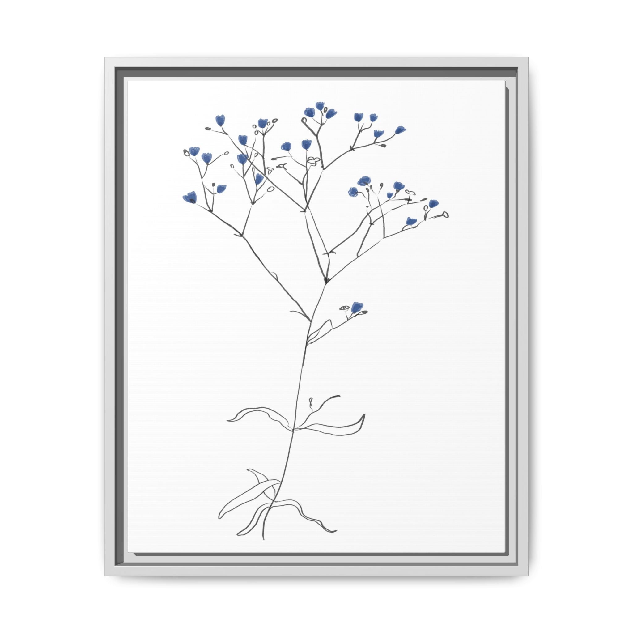 Blue Meadow Whisper - Framed