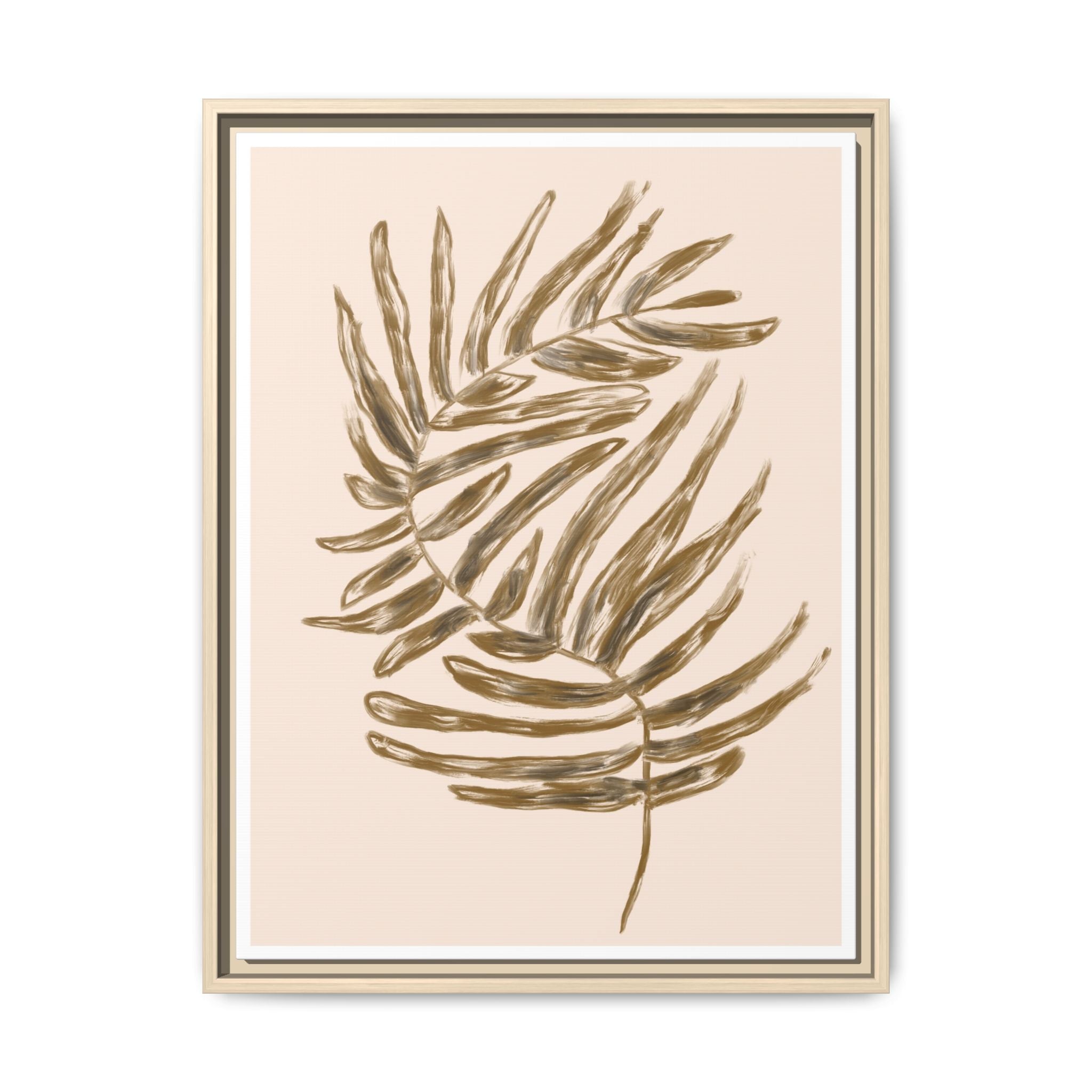 Golden Frond Reverie - Framed
