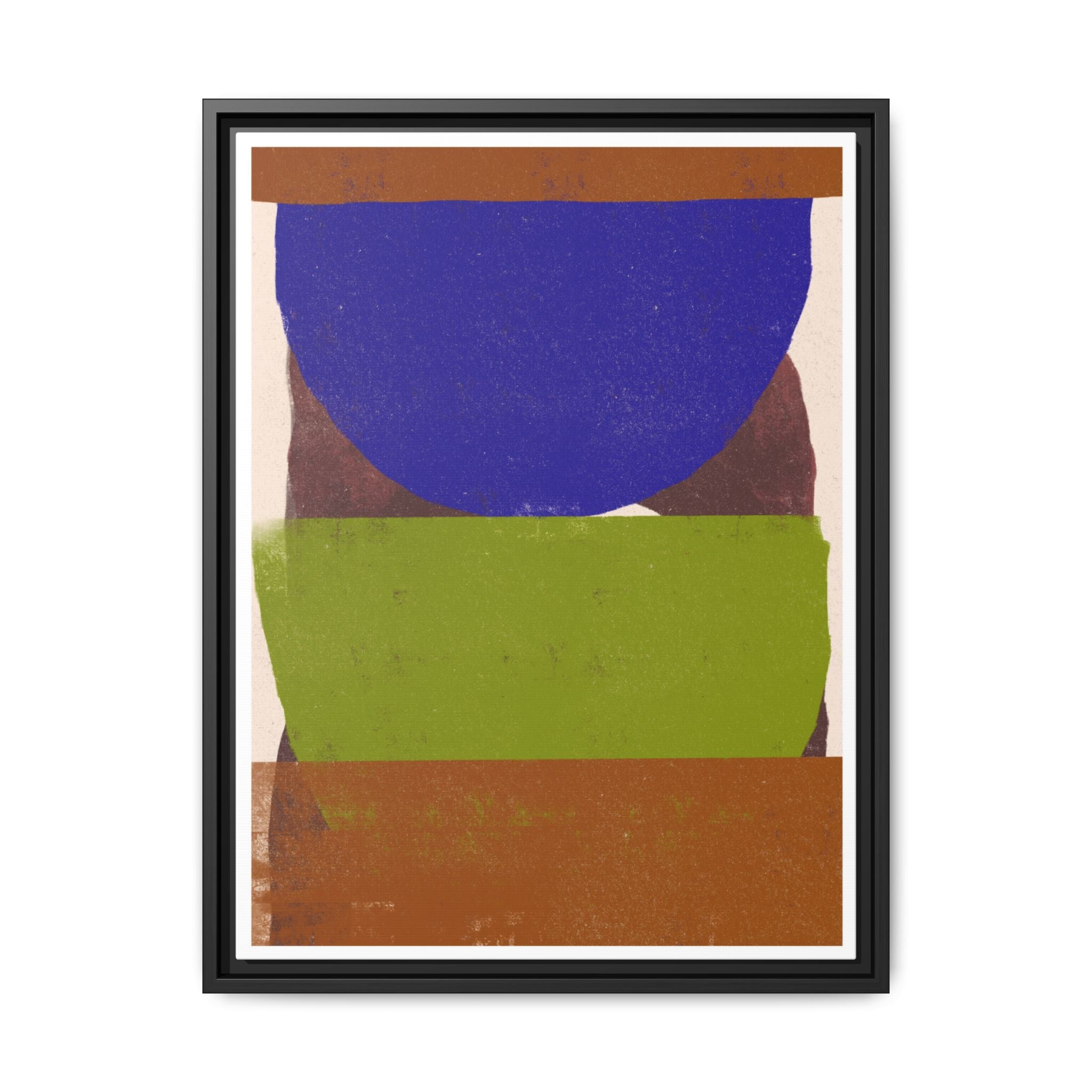 Cobalt Meadow Horizon - Framed
