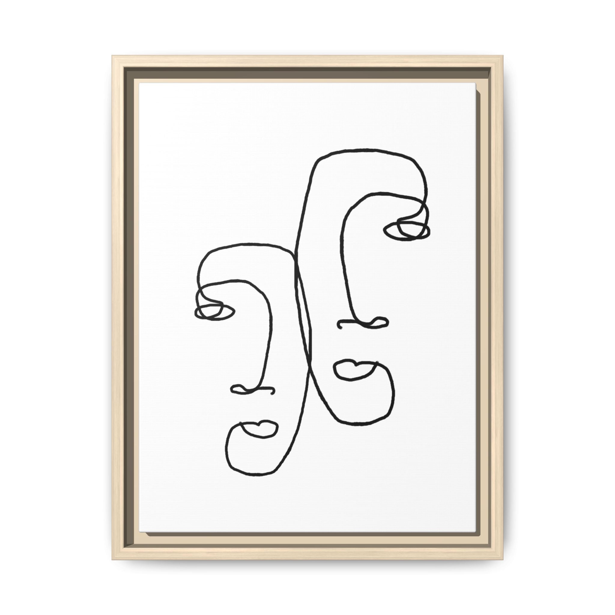 Silent Dual Reflections - Framed