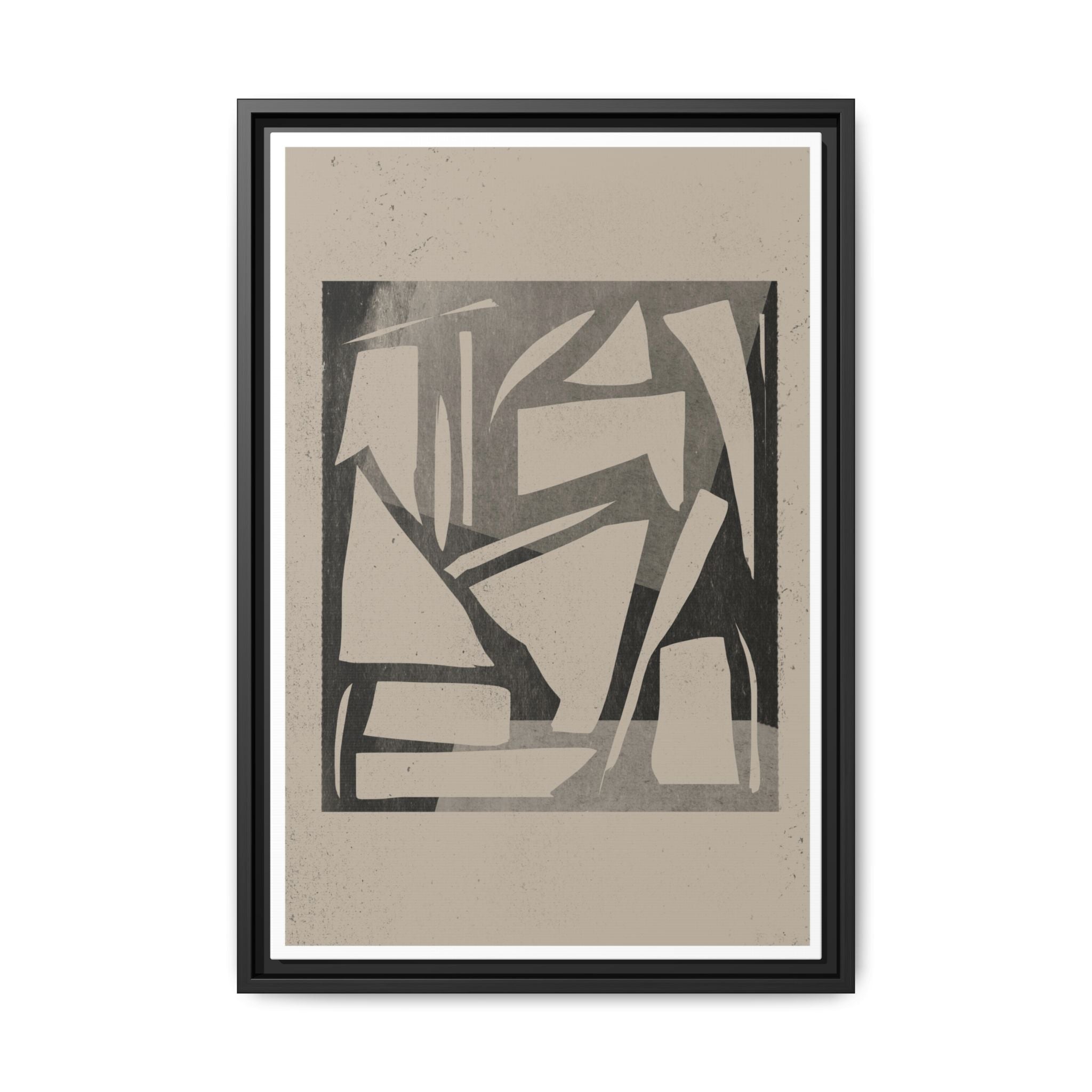 Shadow Fragment Rhythm Study - Framed