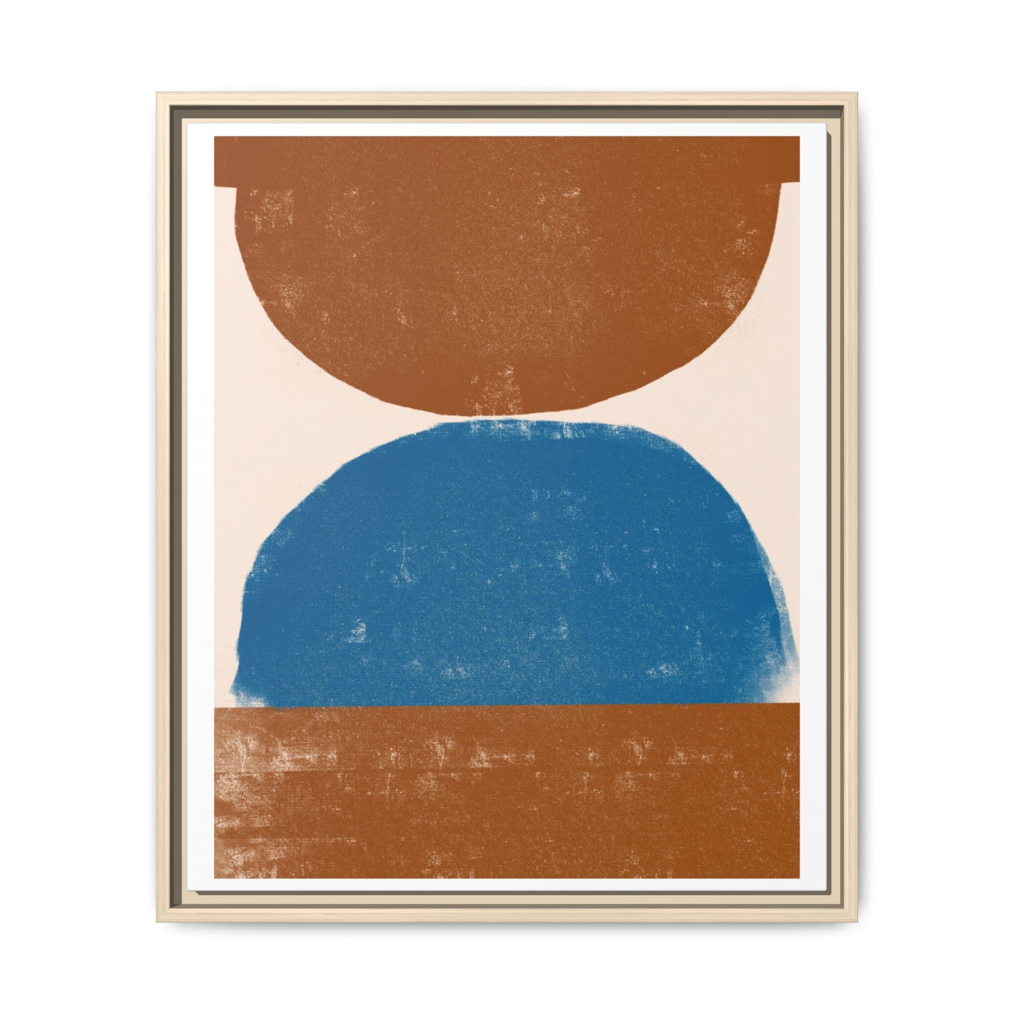Cobalt Ember Equilibrium - Framed