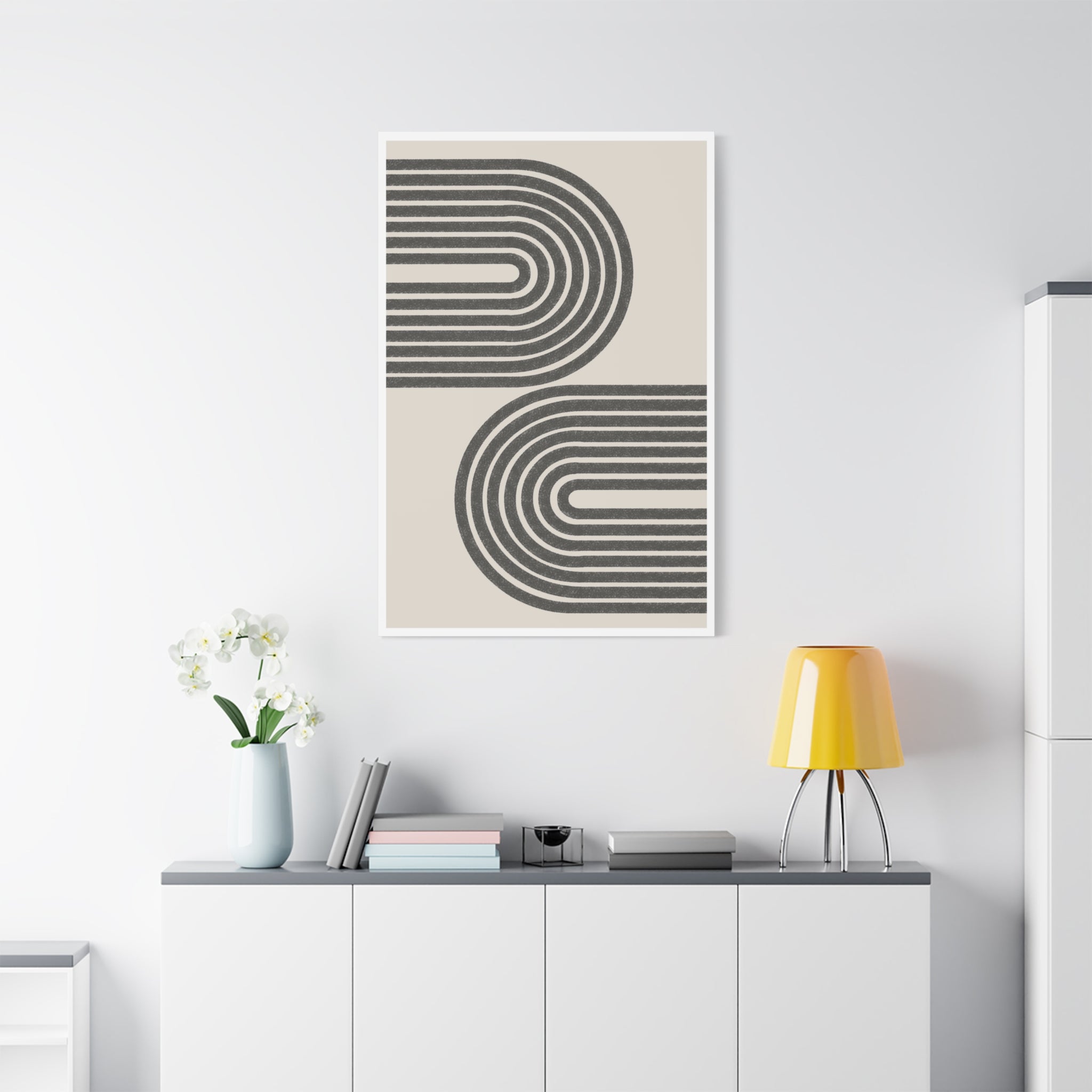 Twin Horizon Currents - Canvas