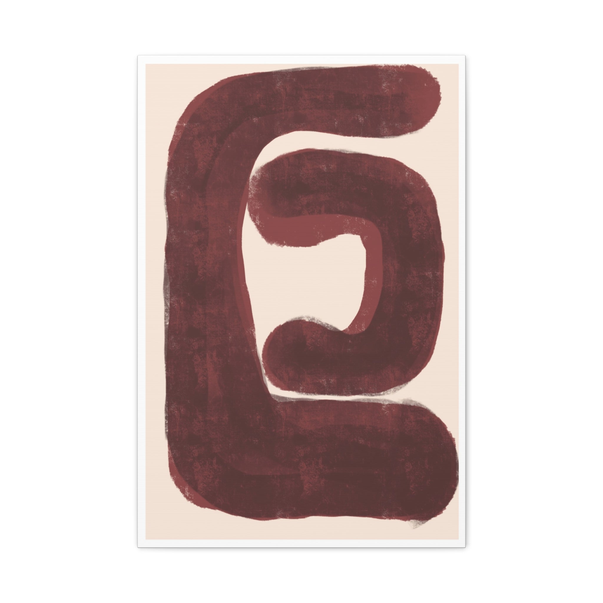 Burgundy Echo Form - Canvas
