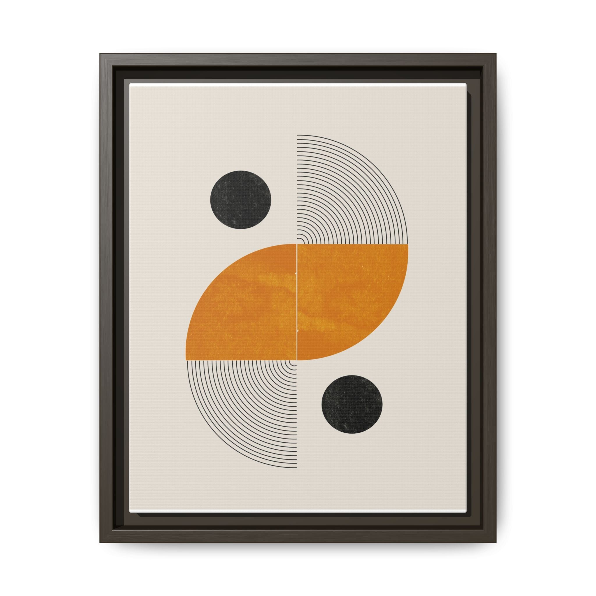 Amber Orbit Balance - Framed