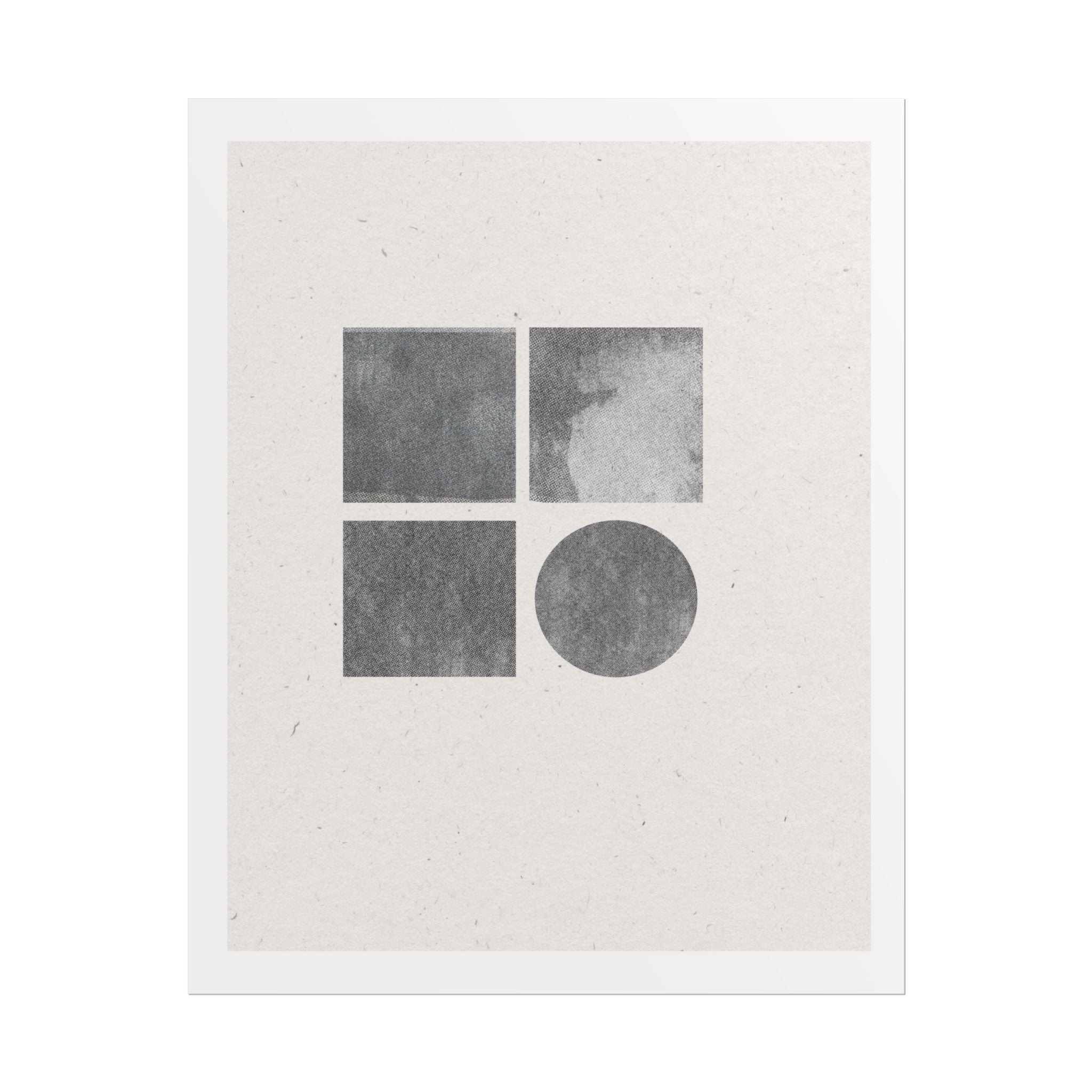 Muted Geometry Quartet - Poster