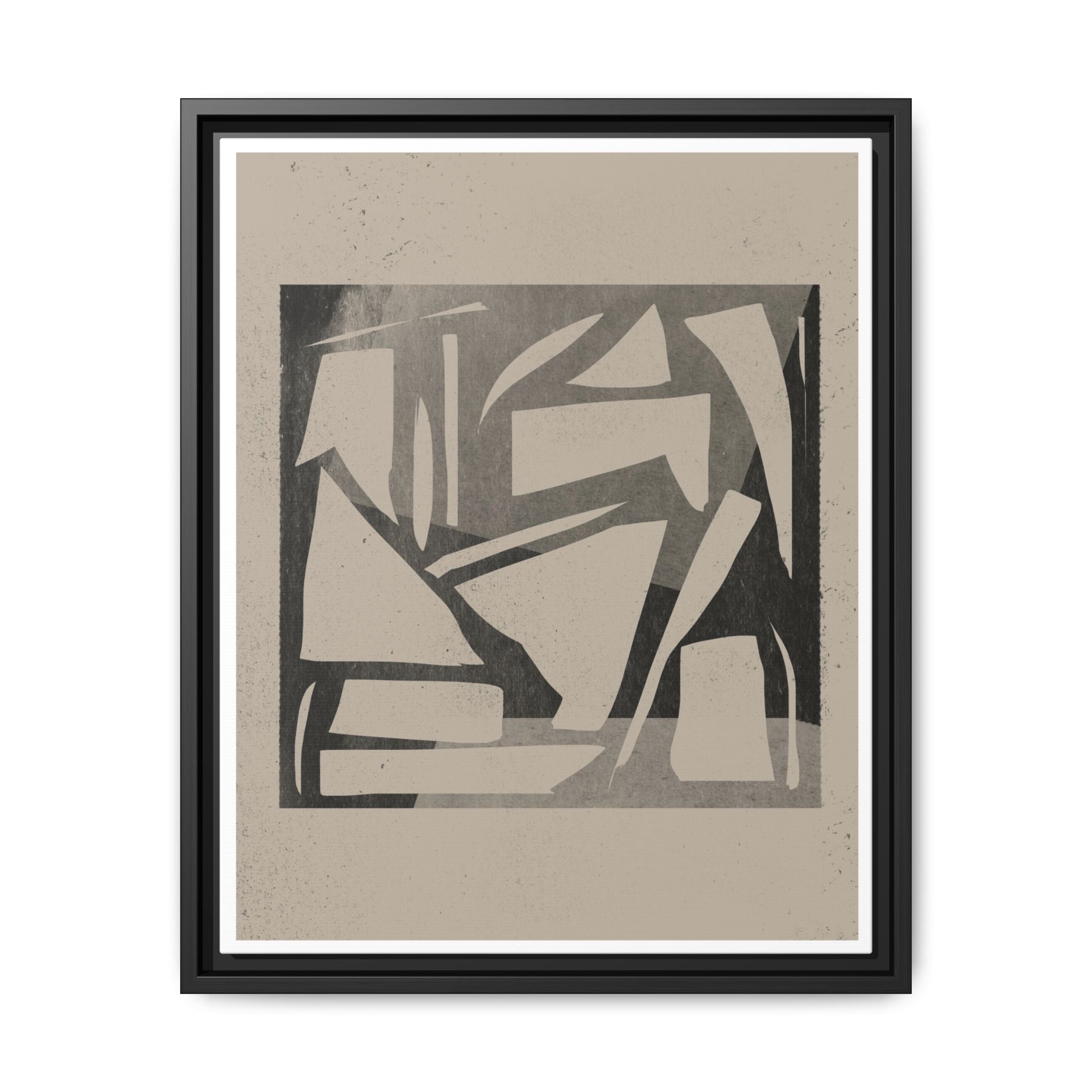 Shadow Fragment Rhythm Study - Framed