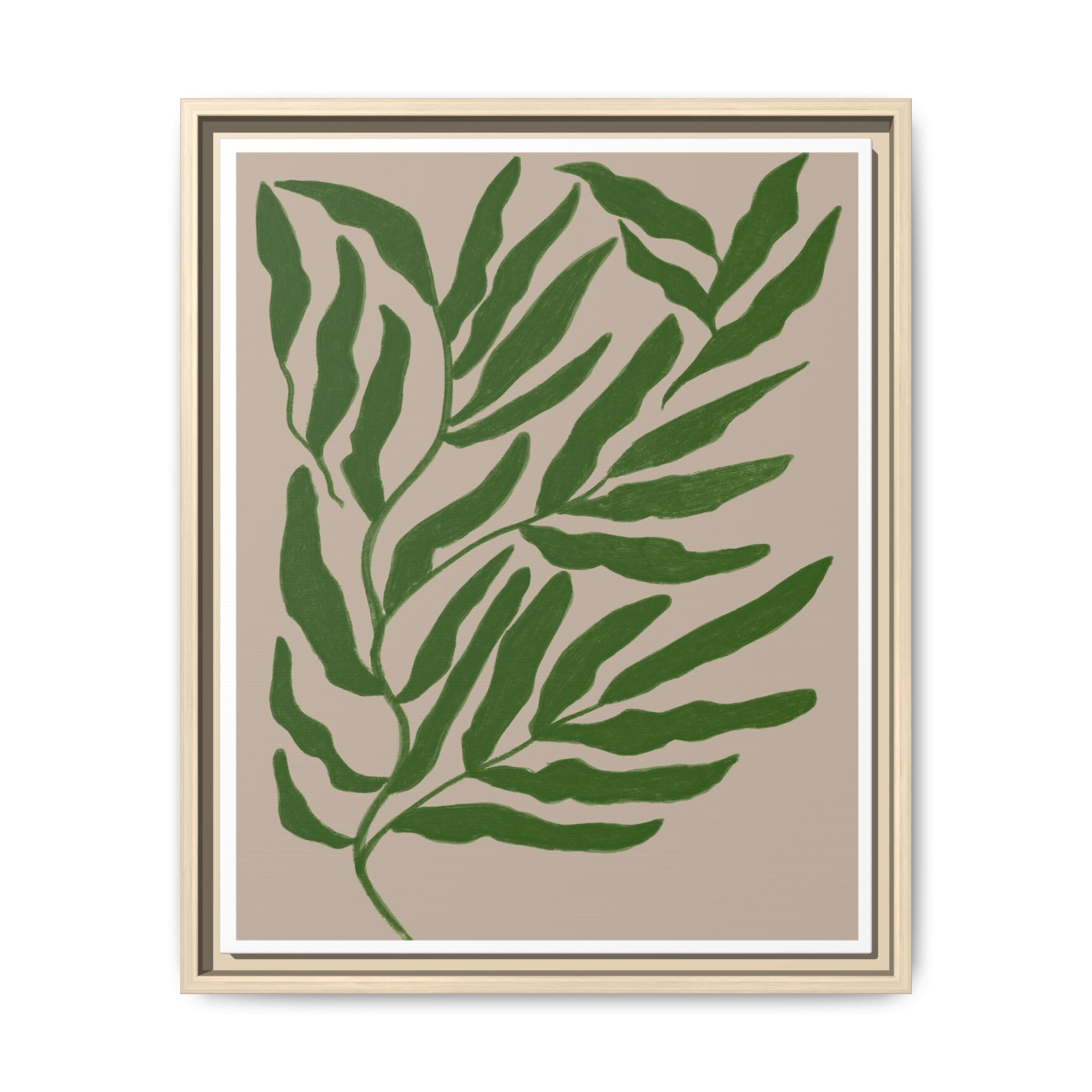 Emerald Canopy Drift - Framed