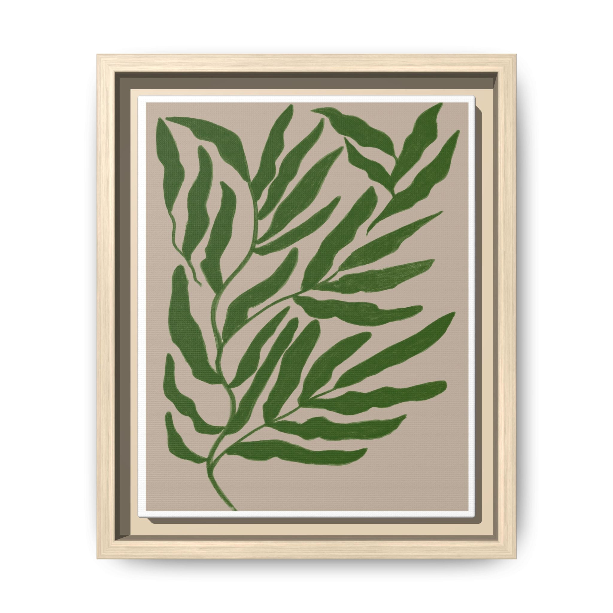 Emerald Canopy Drift - Framed