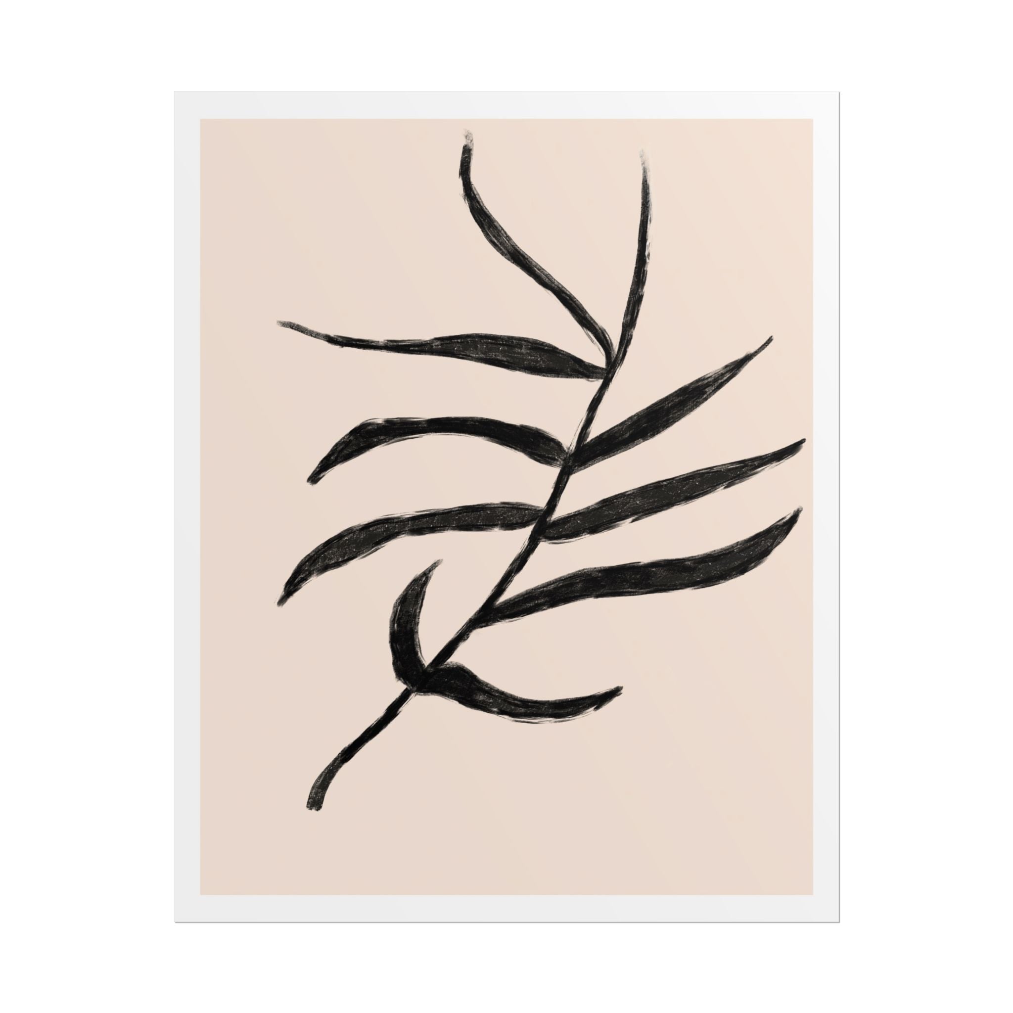Ebony Frond Drift - Poster