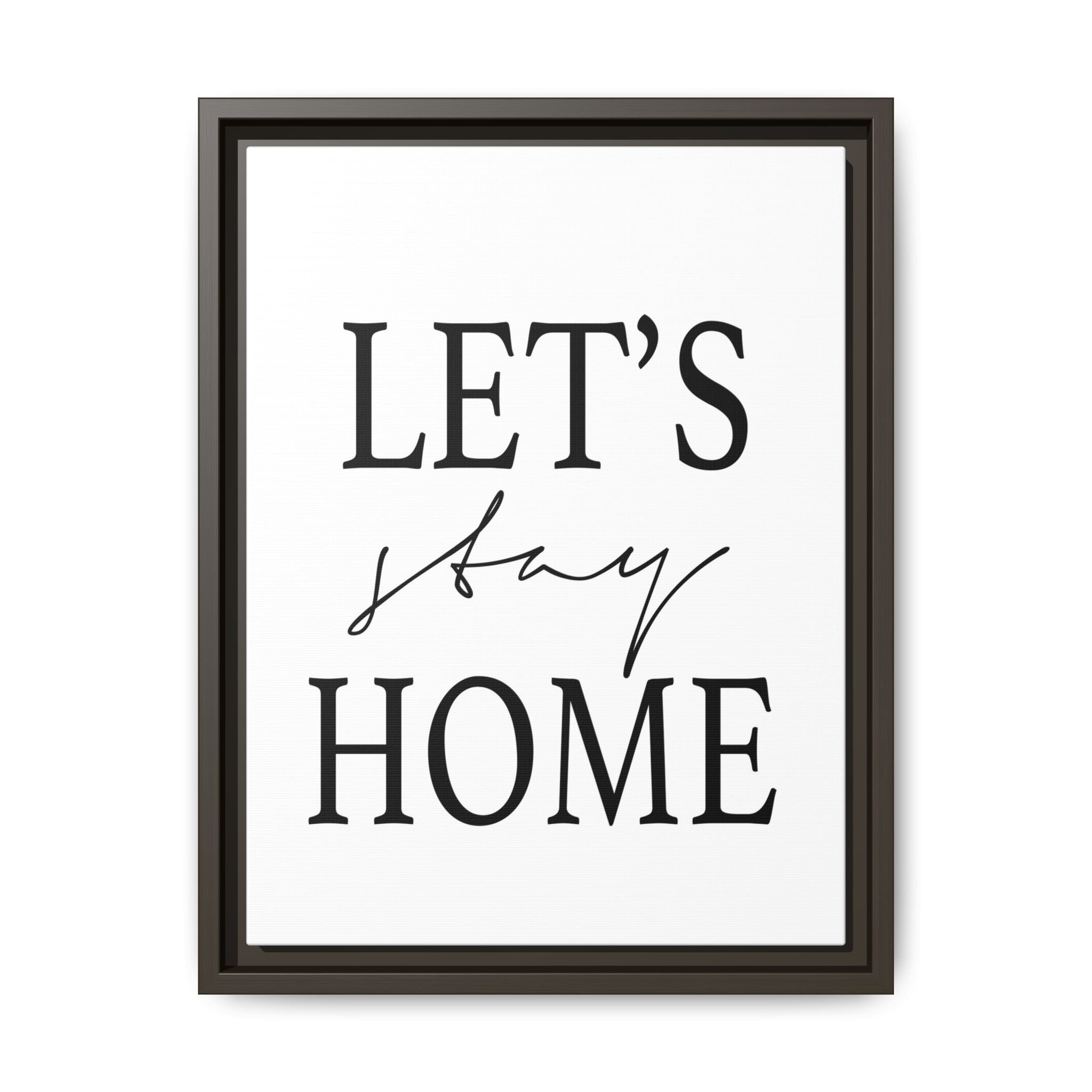 Gentle Haven Typography Glow - Framed