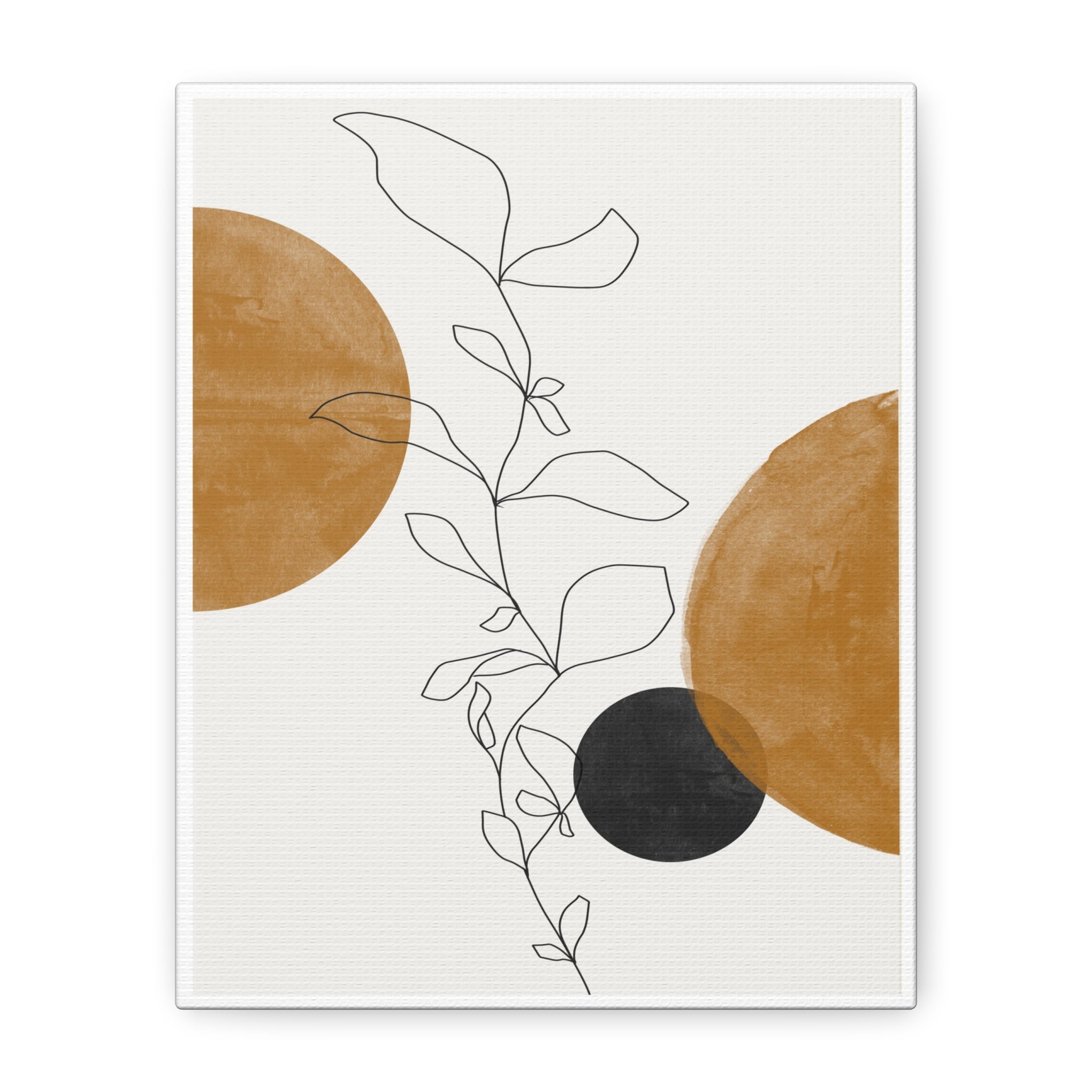 Amber Botanical Drift - Canvas