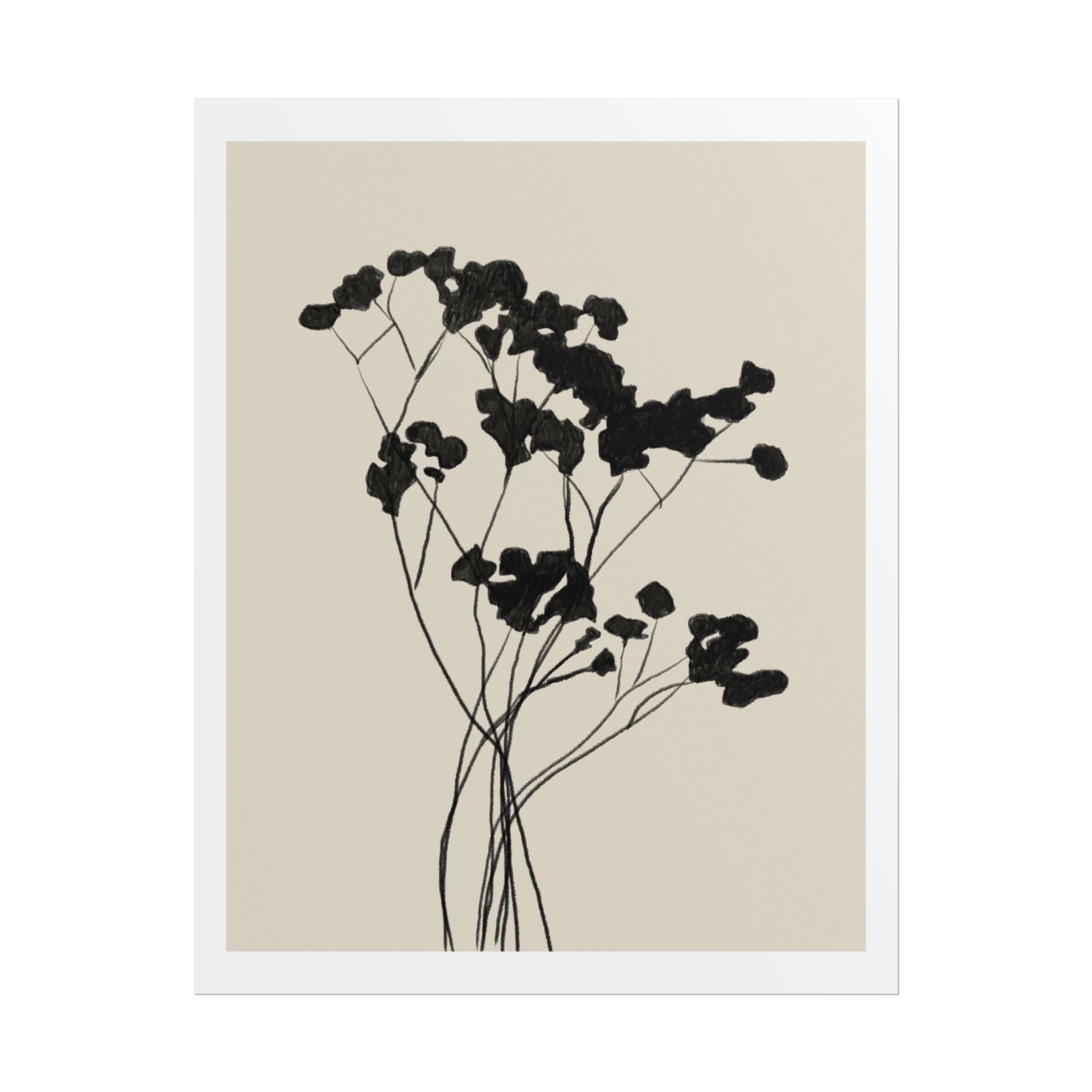 Velvet Bloom Silhouettes - Poster