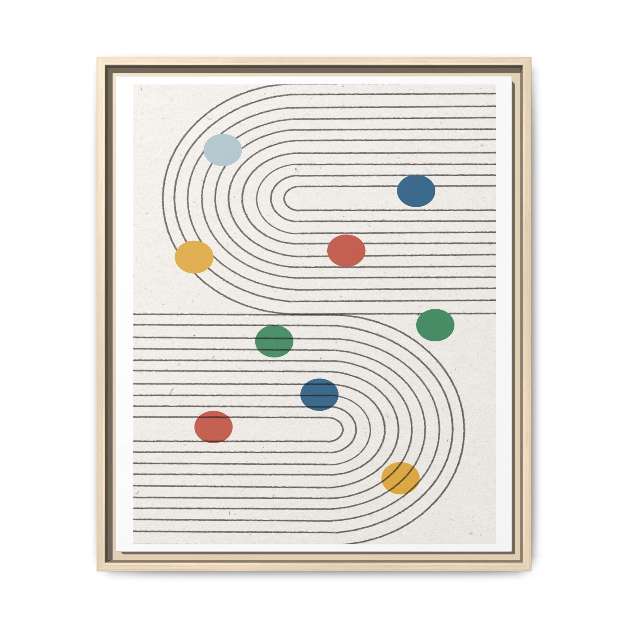 Retro Orbit Pathways - Framed