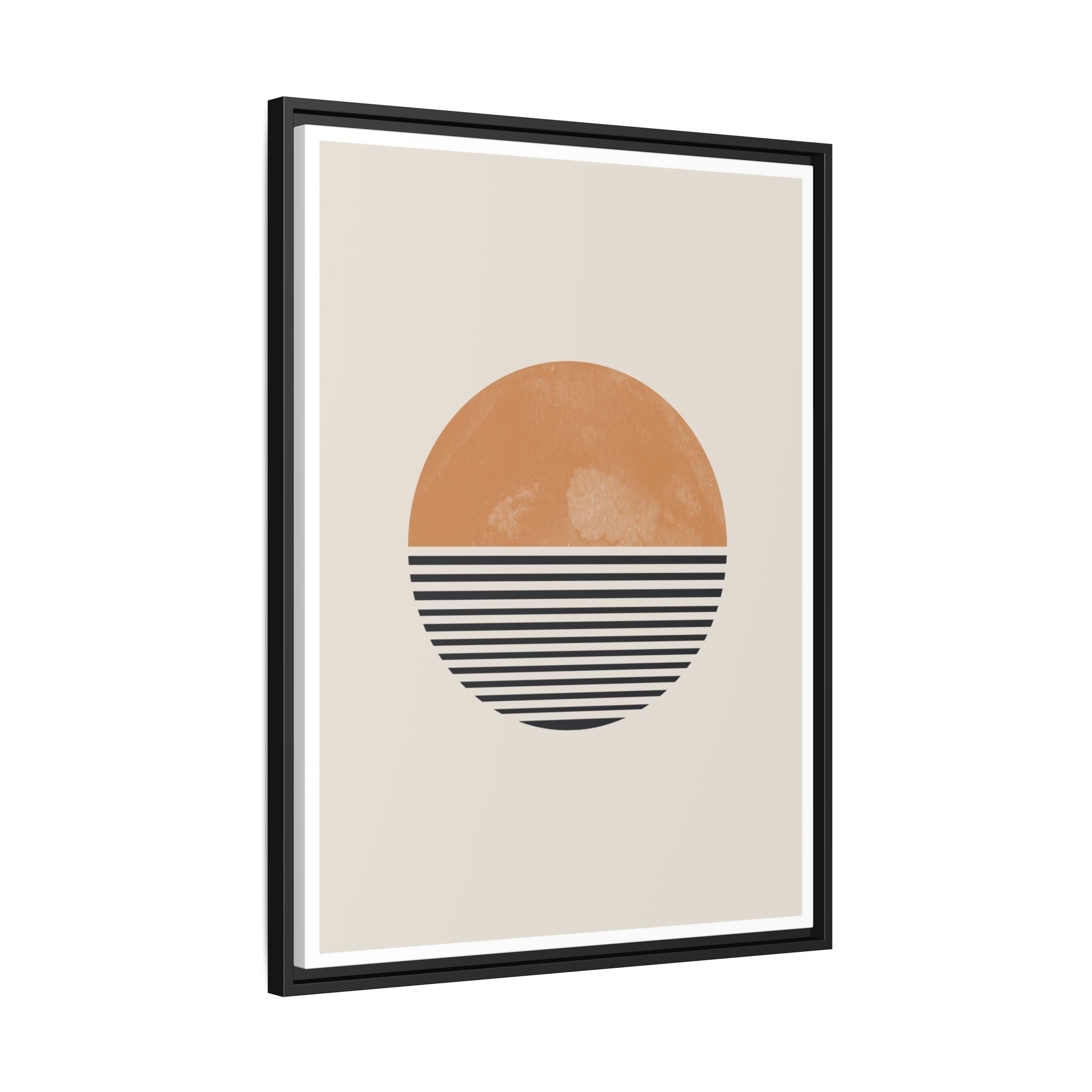 Amber Horizon Echoes - Framed