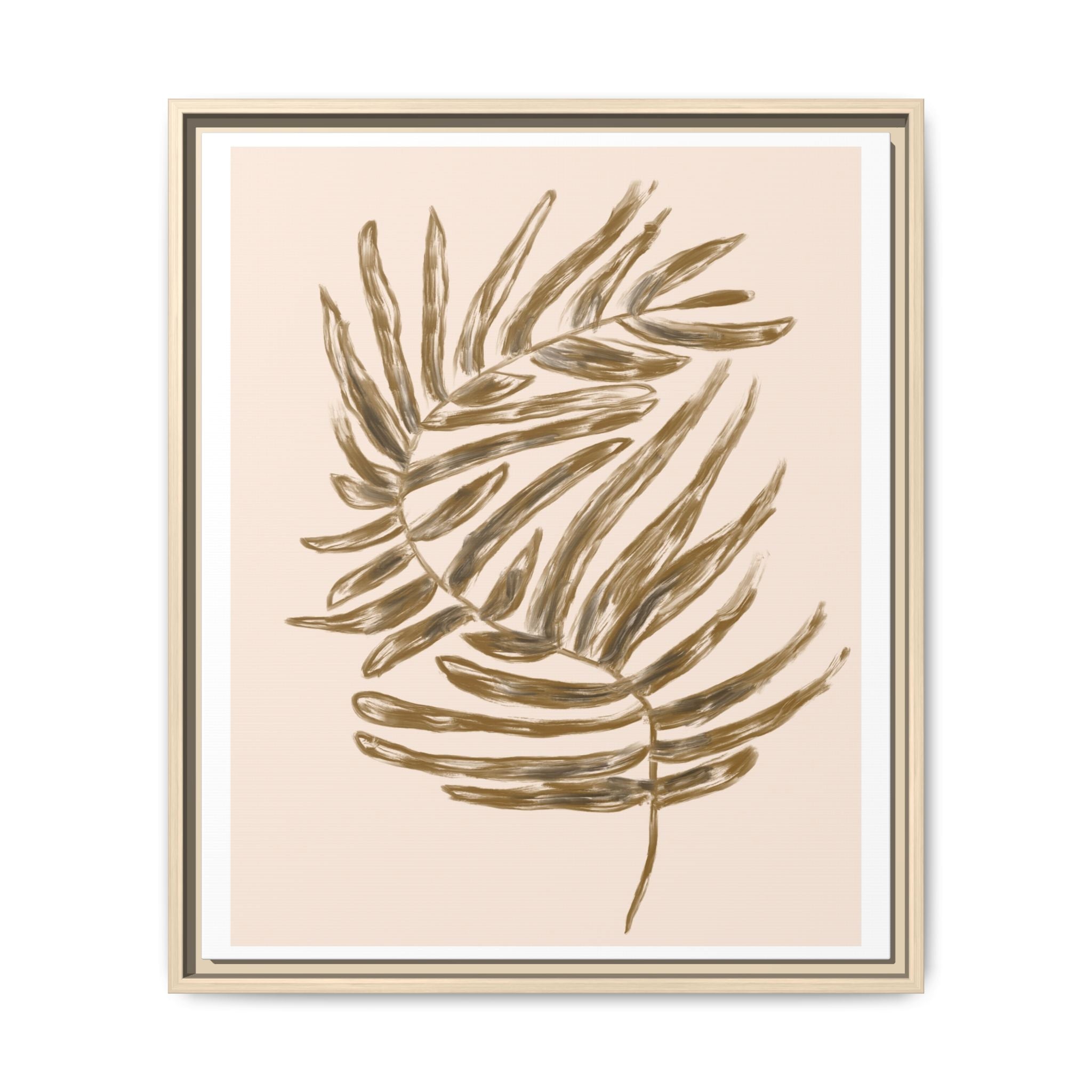 Golden Frond Reverie - Framed