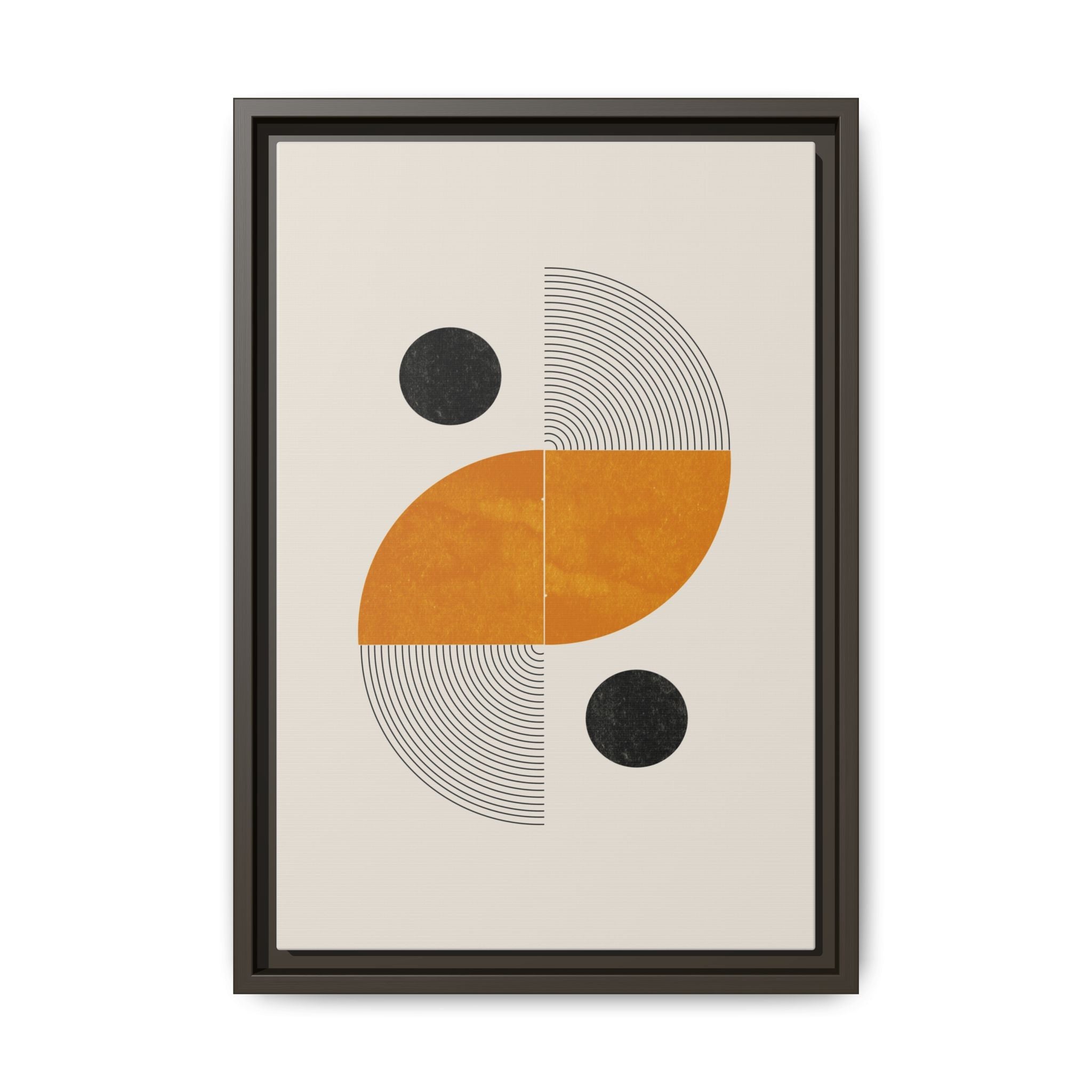 Amber Orbit Balance - Framed