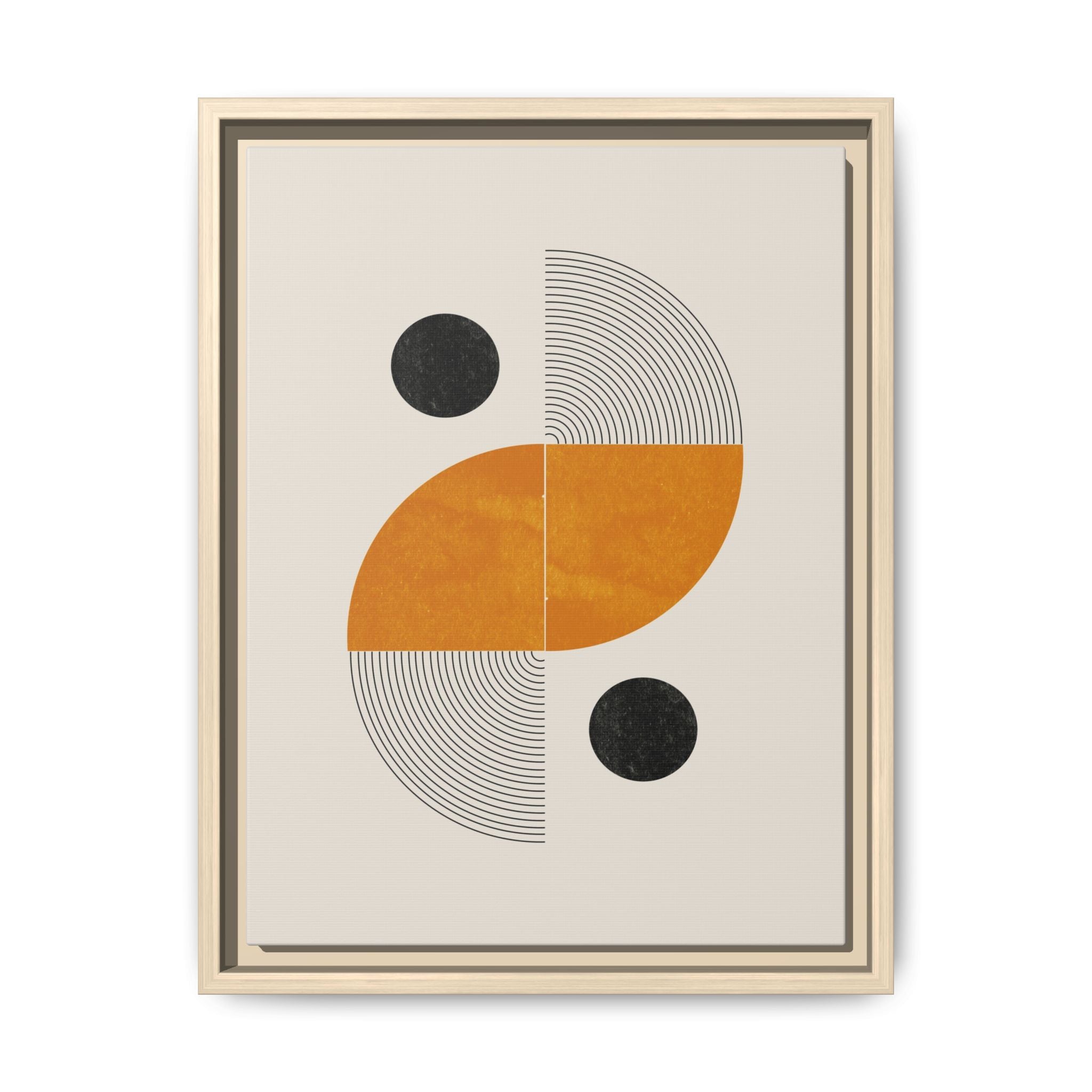 Amber Orbit Balance - Framed