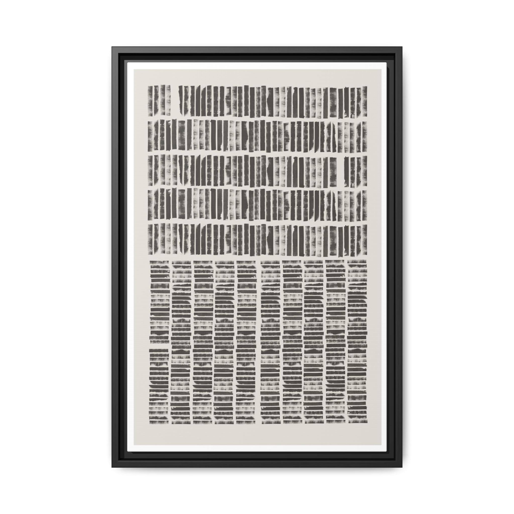 Shadow Rhythm Columns - Framed