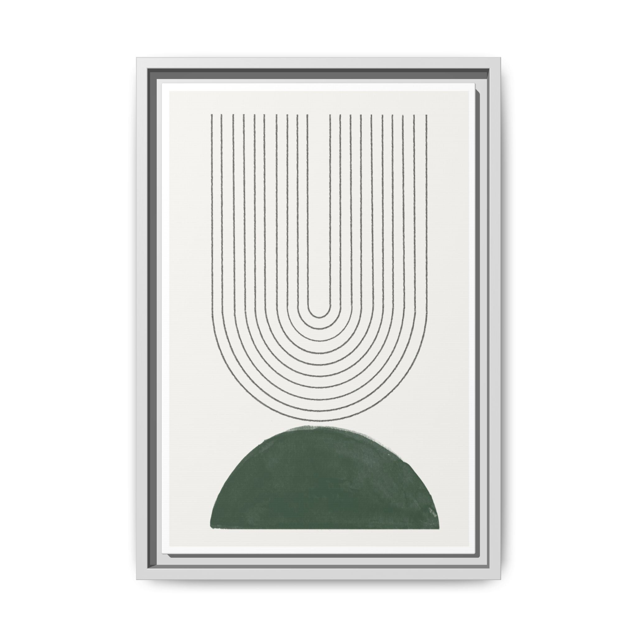 Emerald Echo Pathways - Framed