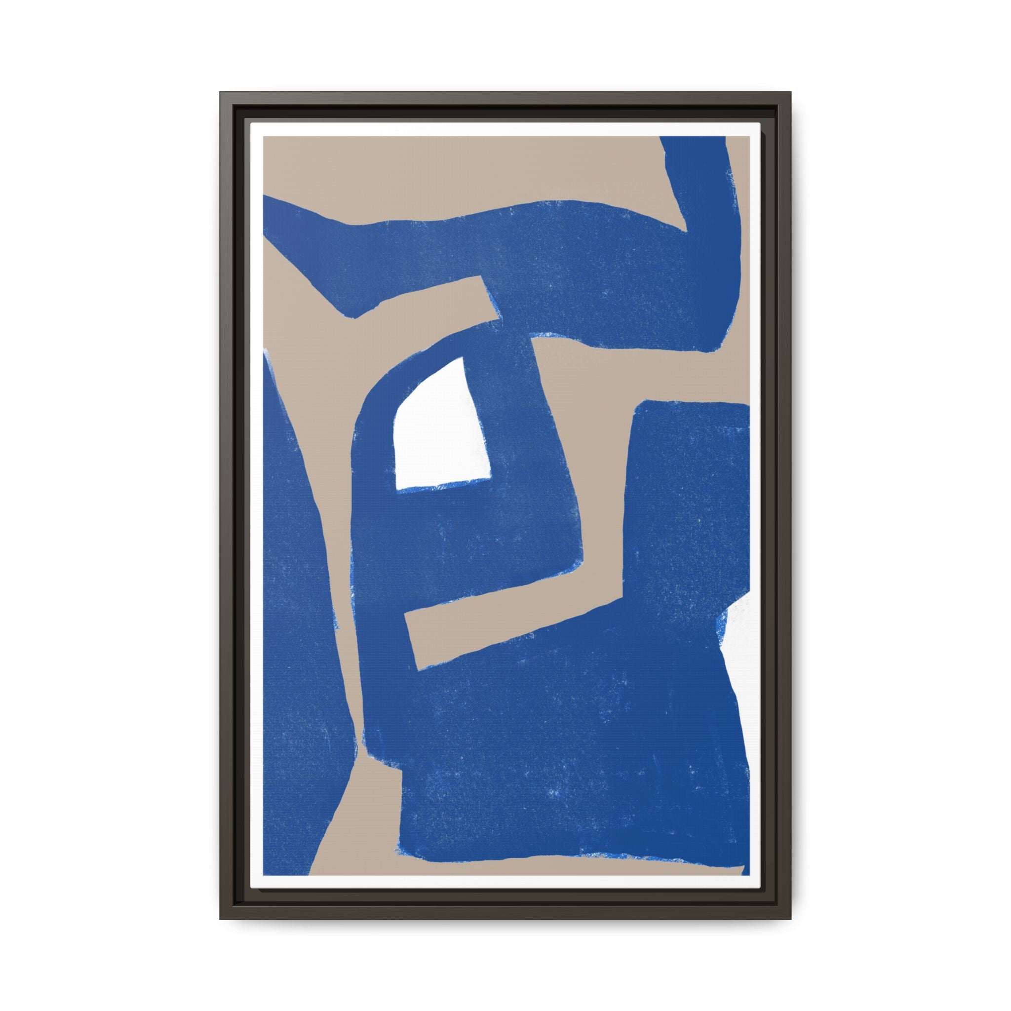 Cobalt Passage Echoes - Framed