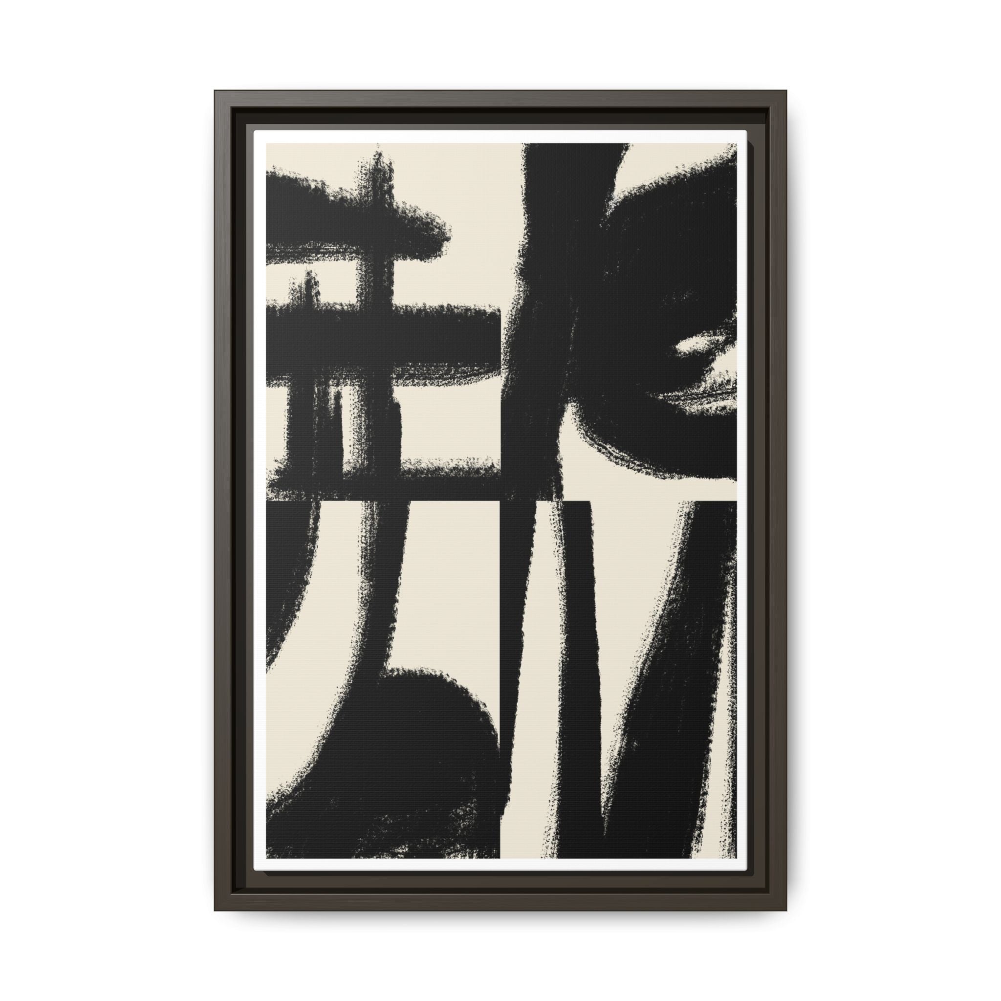 Midnight Gesture Fragments - Framed