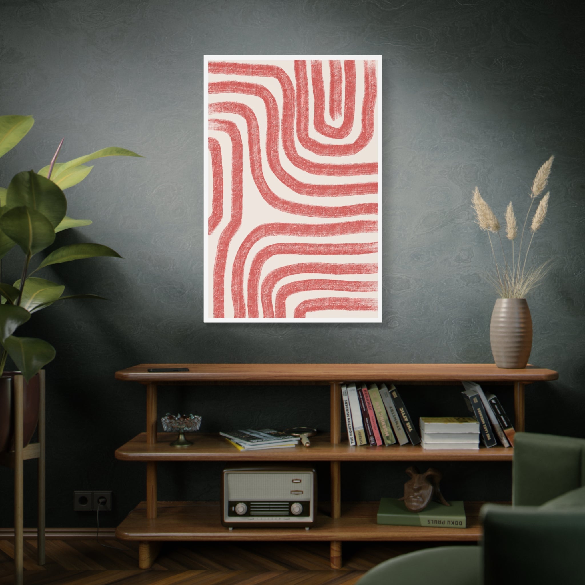 Coral Drift Pathways - Canvas