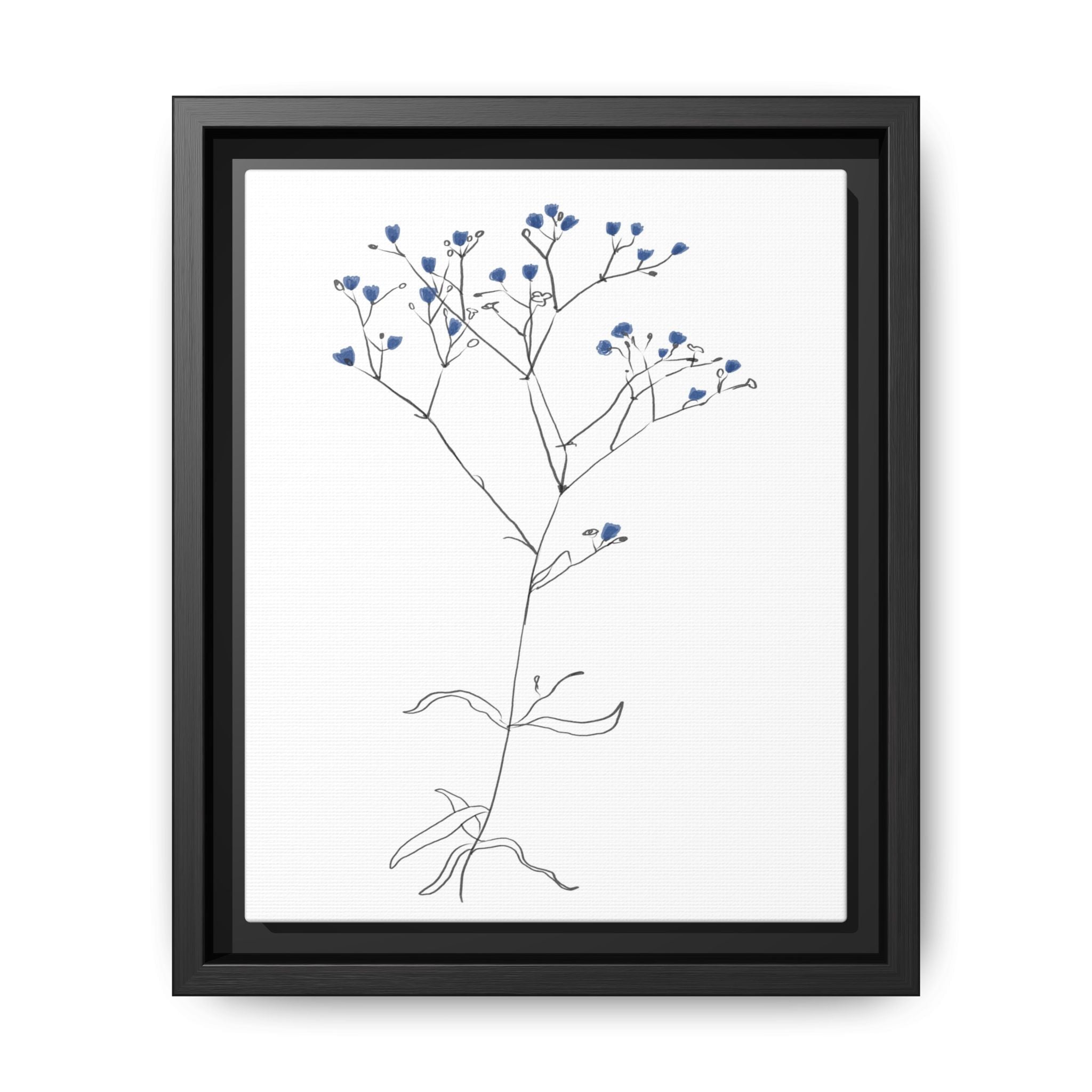 Blue Meadow Whisper - Framed