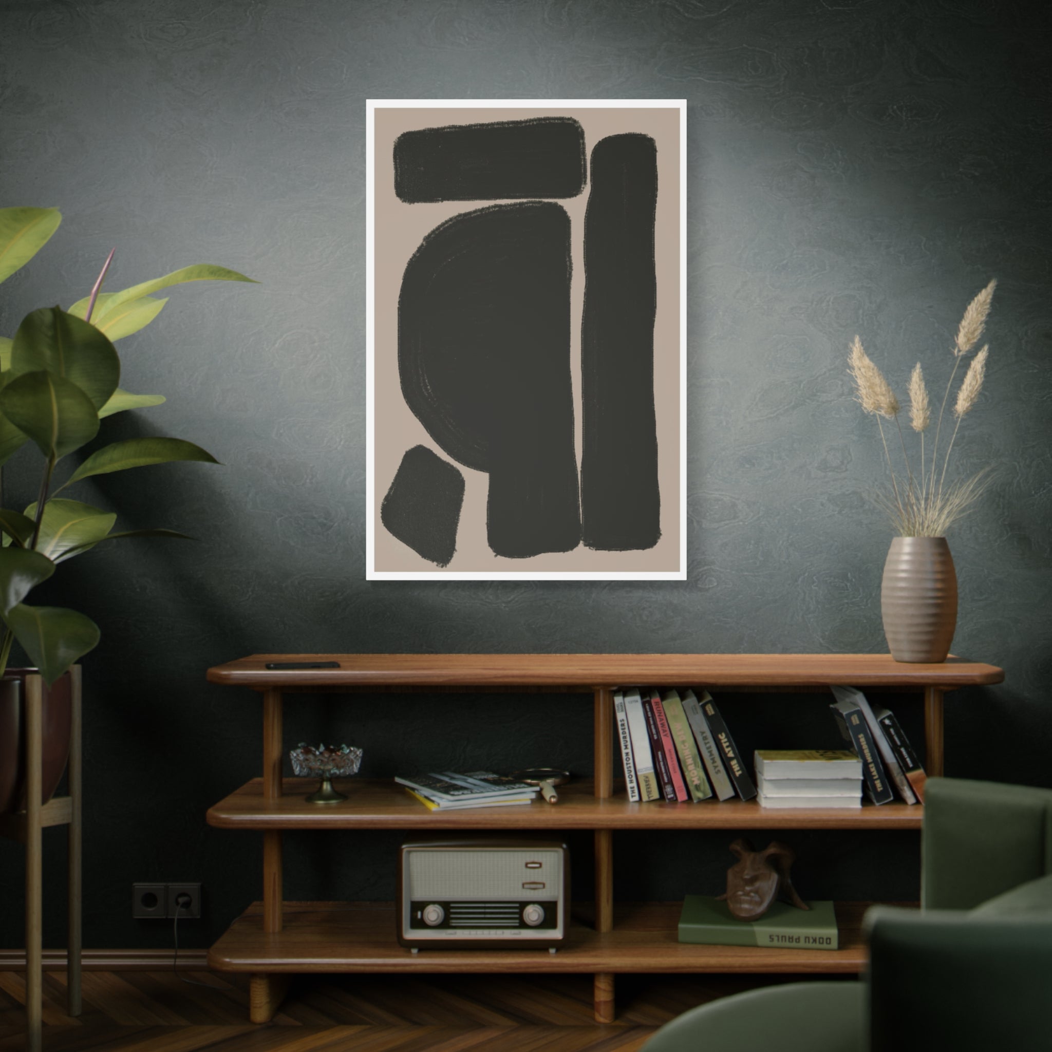 Velvet Obsidian Forms - Canvas