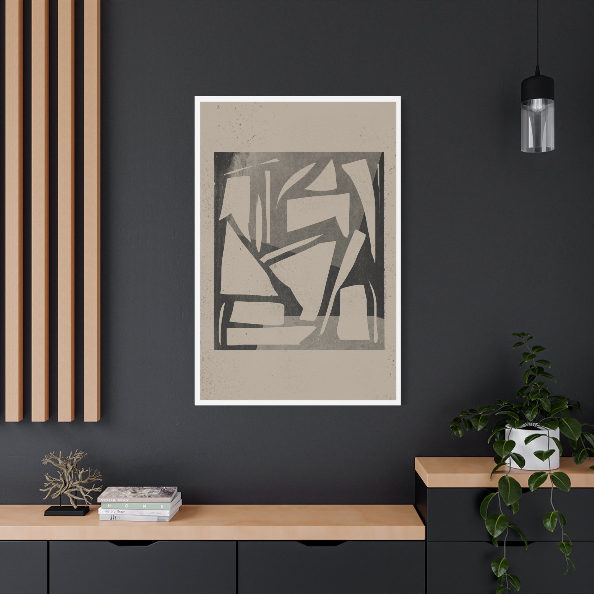 Shadow Fragment Rhythm Study - Canvas