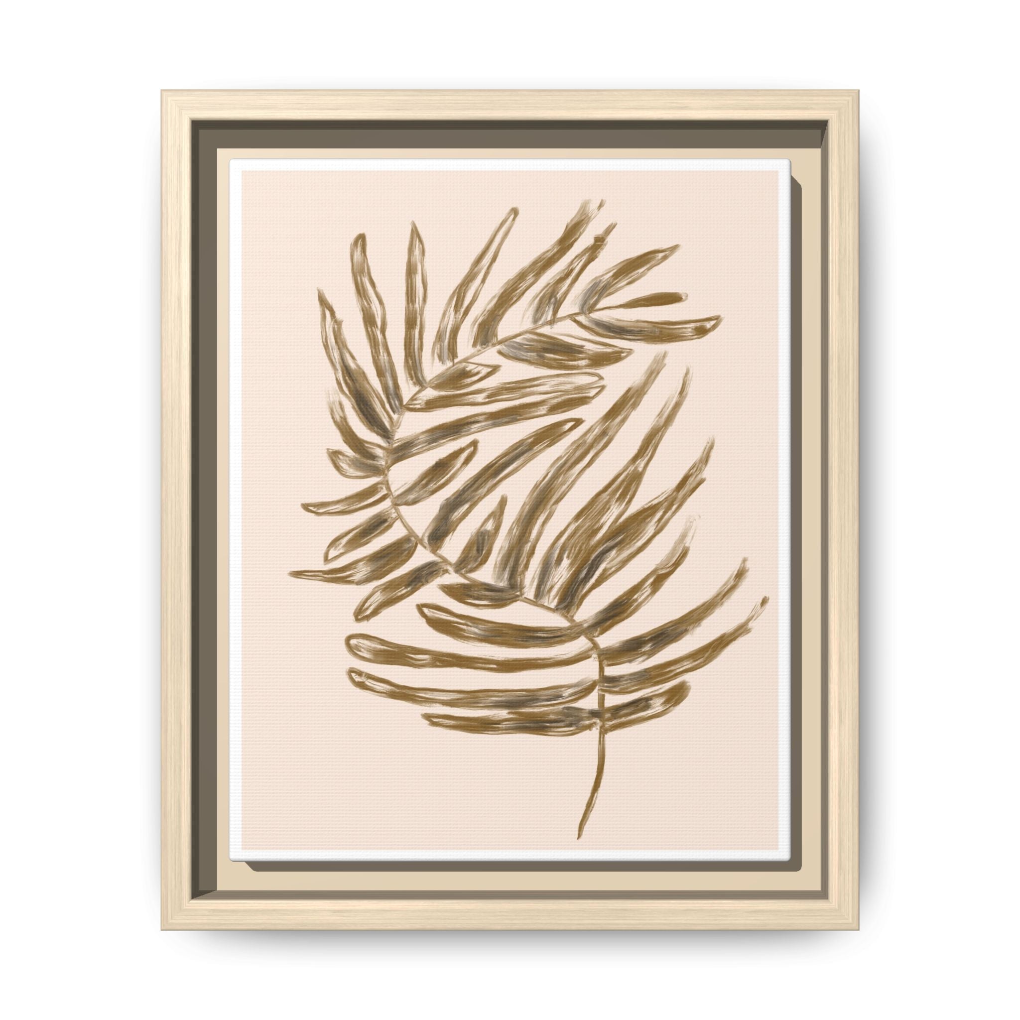 Golden Frond Reverie - Framed