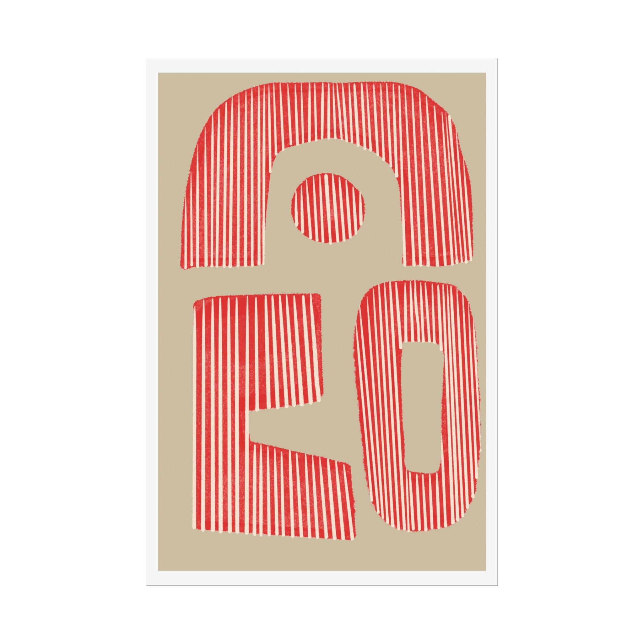 Coral Echo Forms - Poster