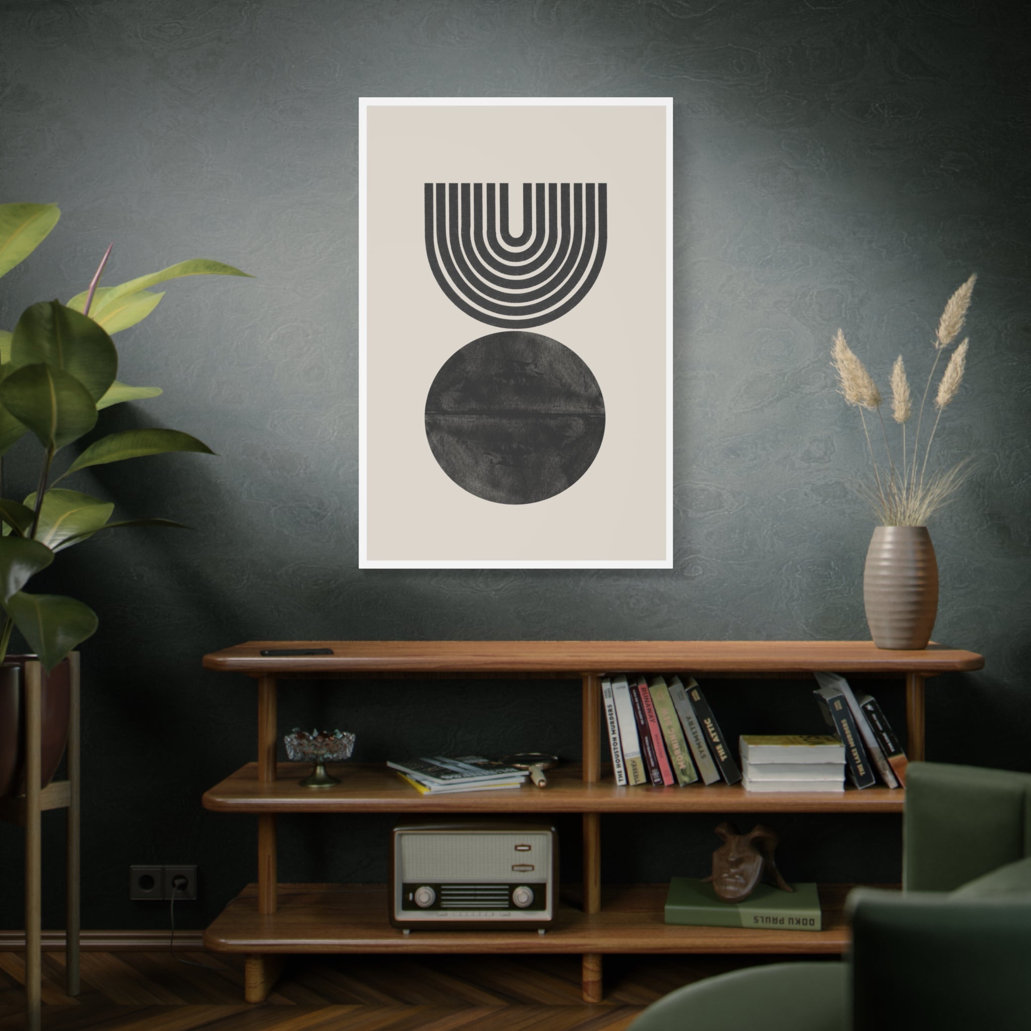 Obsidian Echo Arches - Canvas