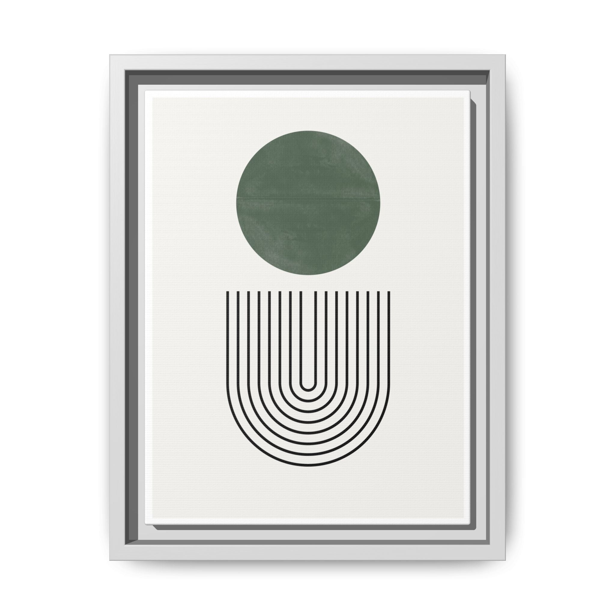 Emerald Orbit Pathways - Framed