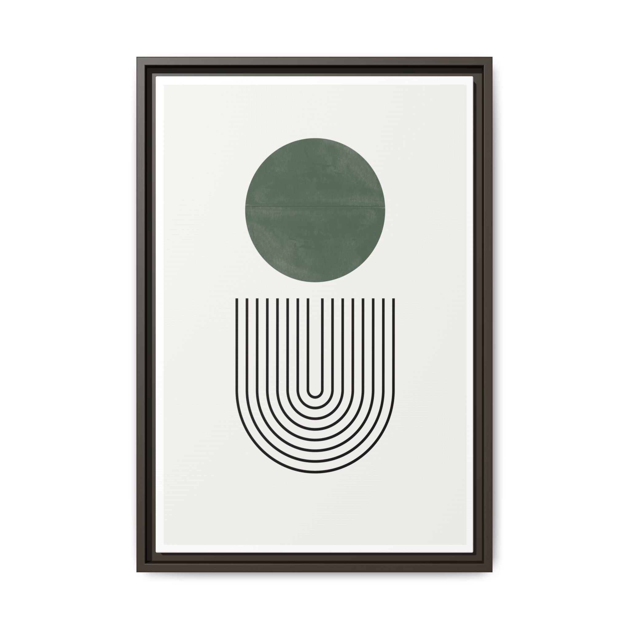 Emerald Orbit Pathways - Framed