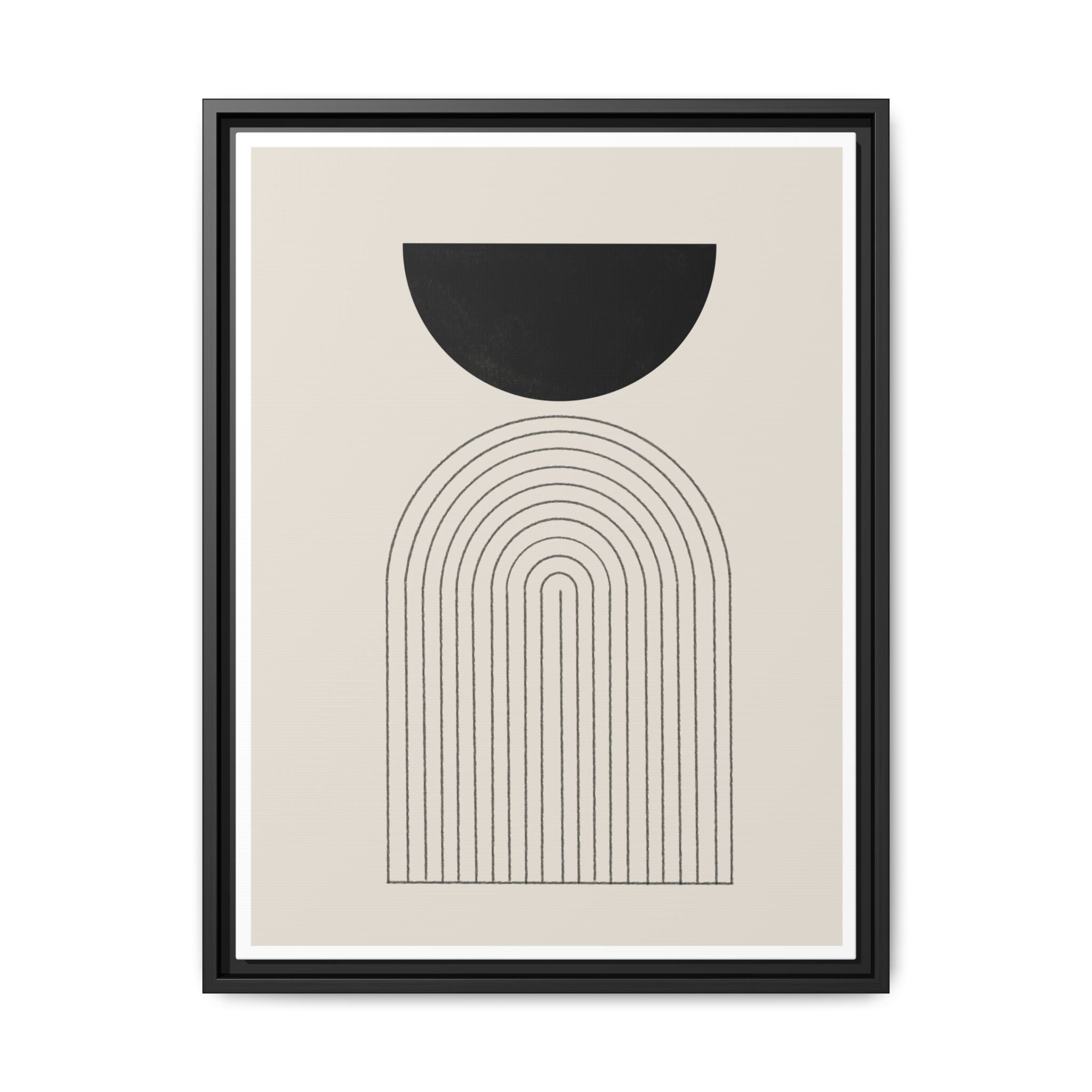 Midnight Portal Lines - Framed