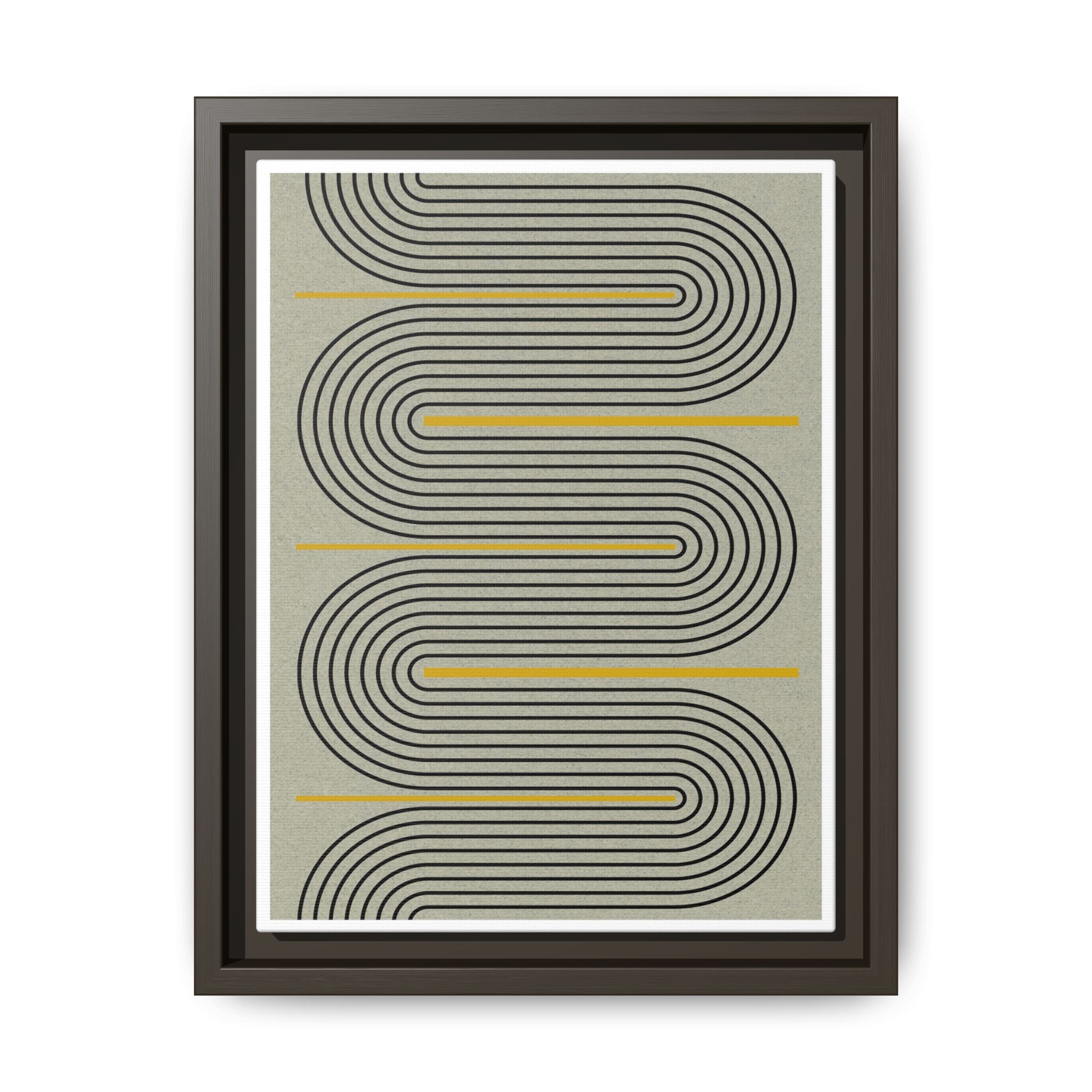 Golden Current Geometry - Framed