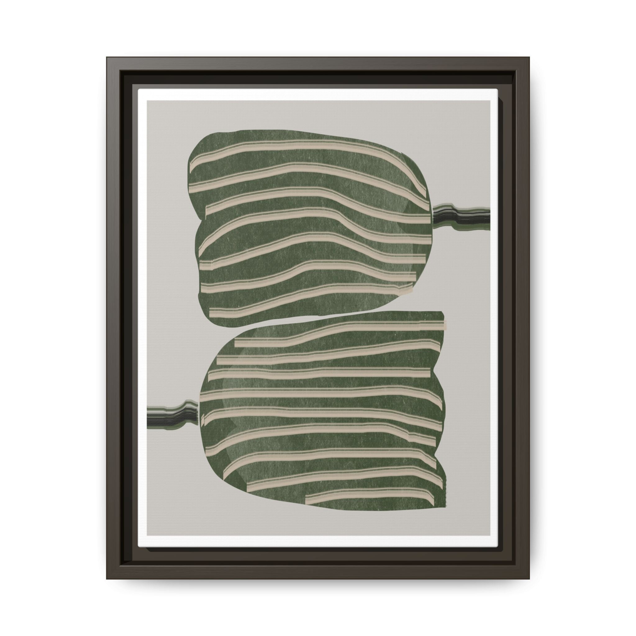 Verdant Echo Layers - Framed