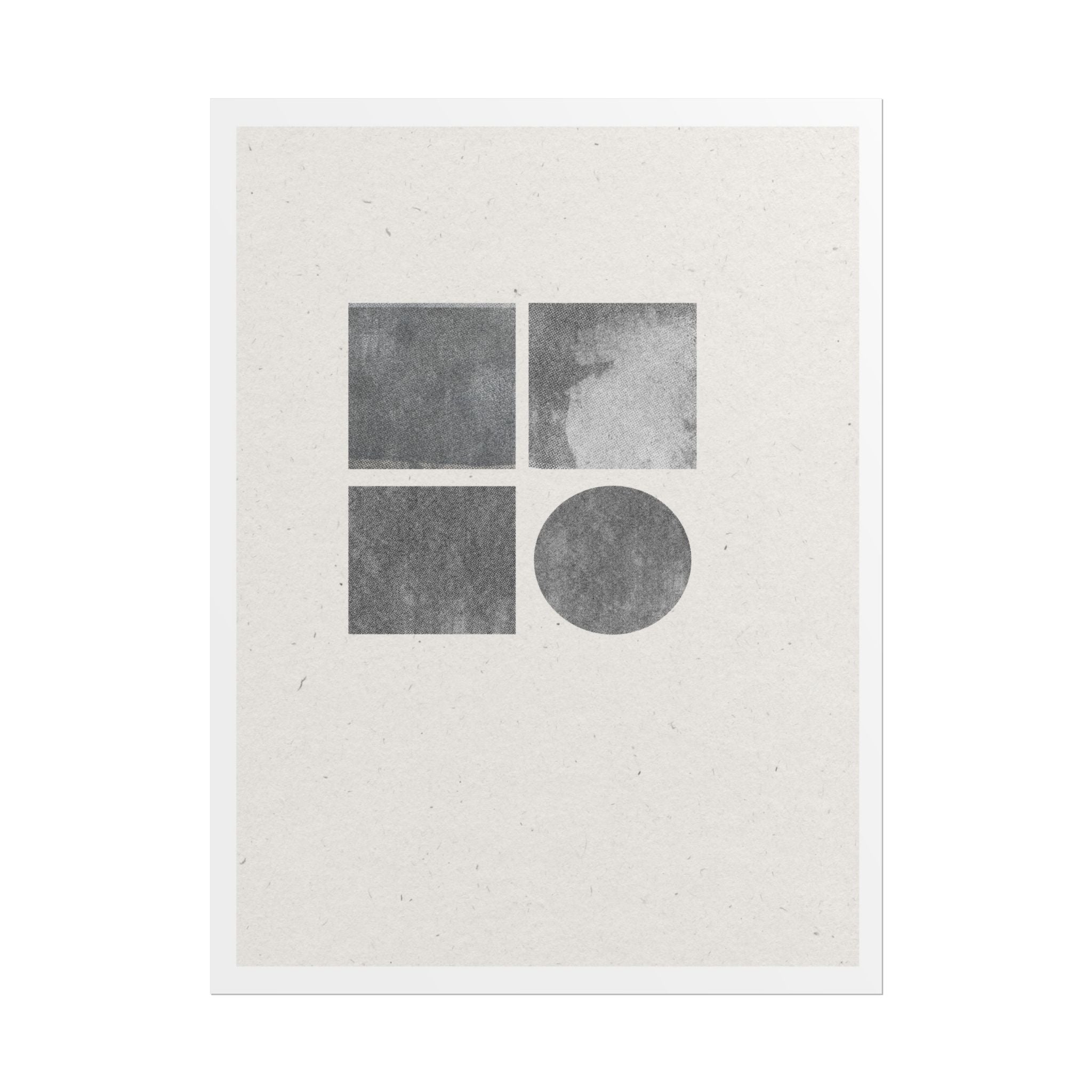 Muted Geometry Quartet - Poster