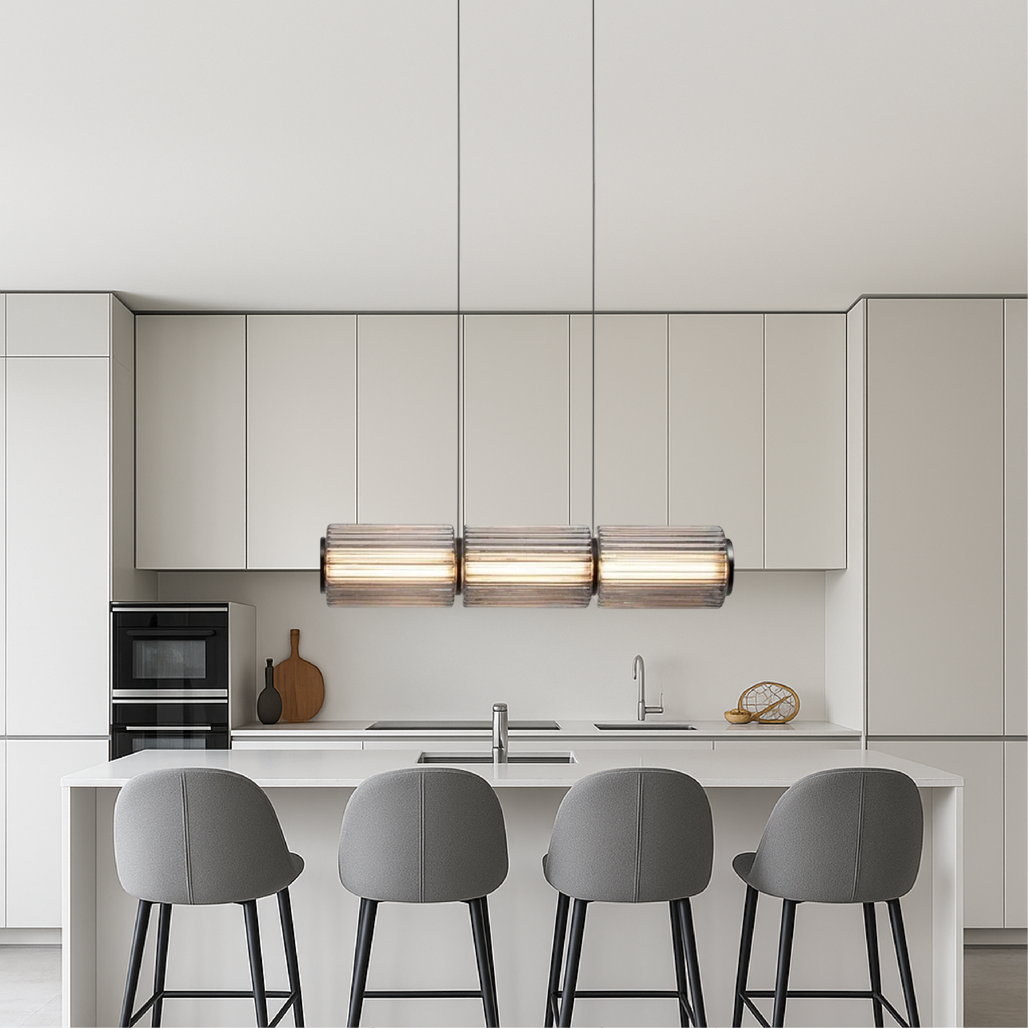 Cylinder Glass Pendant Lamp