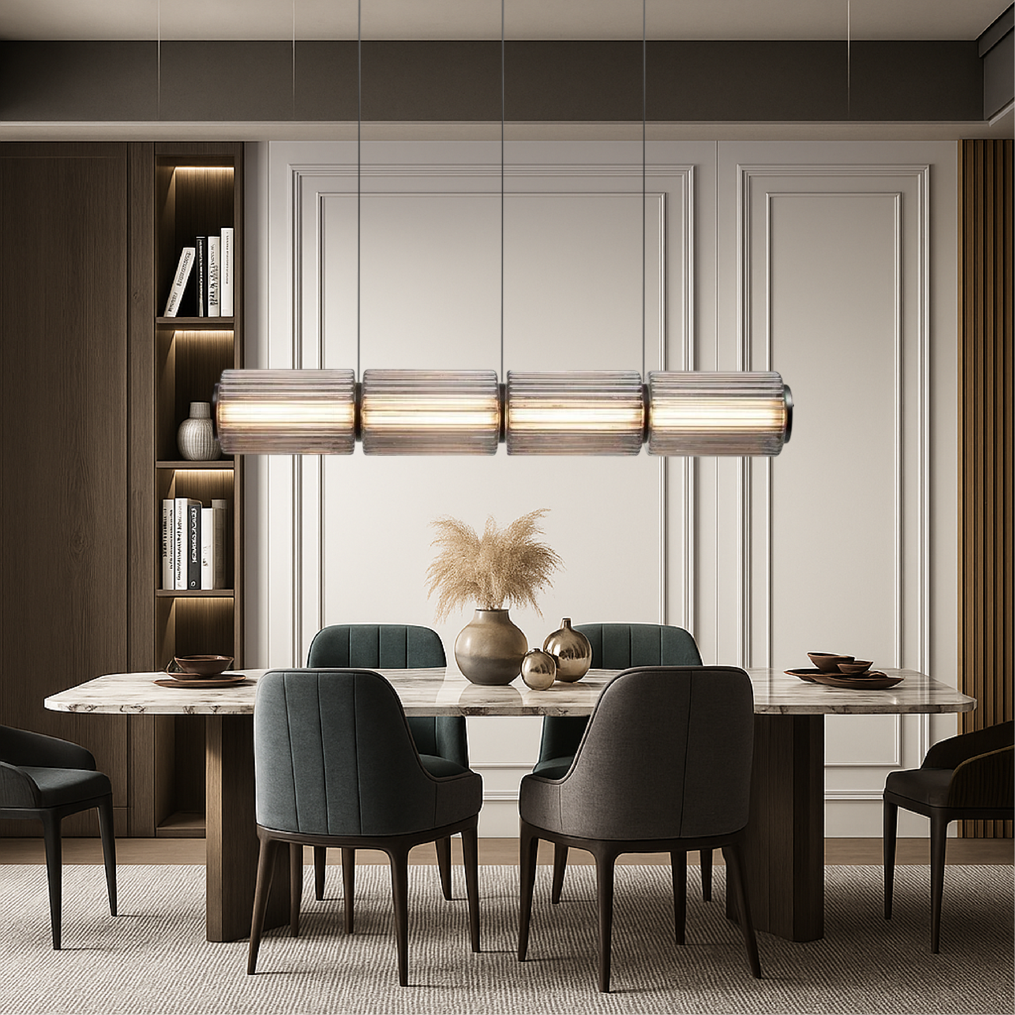 Cylinder Glass Pendant Lamp