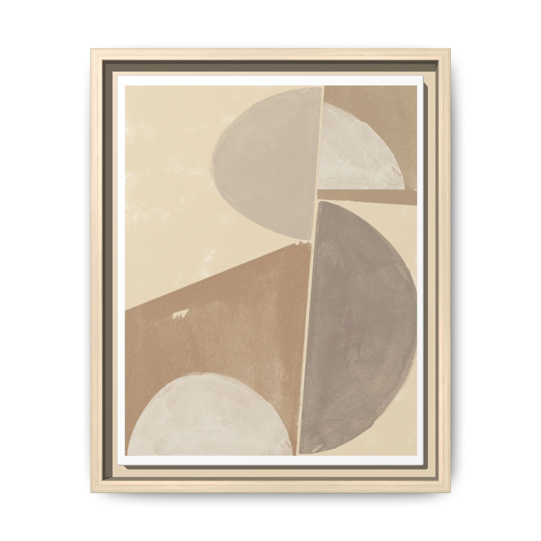 Desert Moon Geometry Echo - Framed
