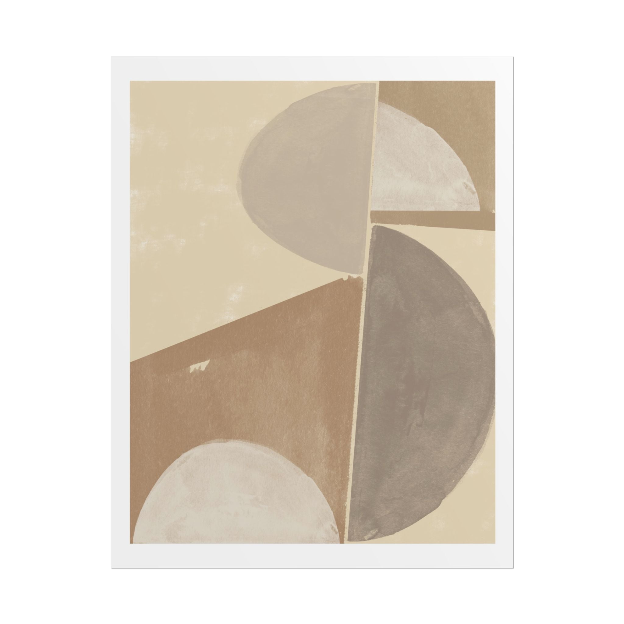 Desert Moon Geometry Echo - Poster