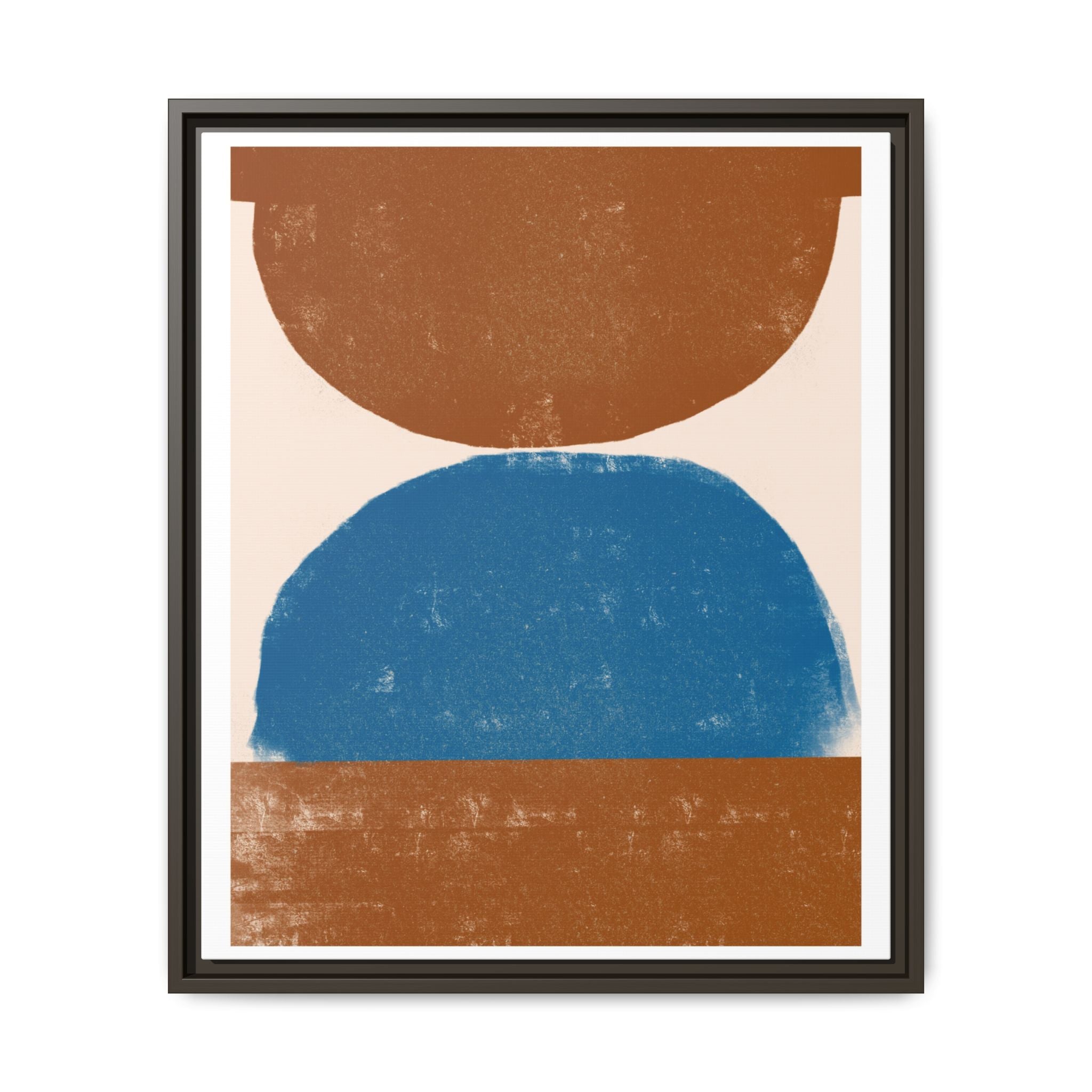 Cobalt Ember Equilibrium - Framed