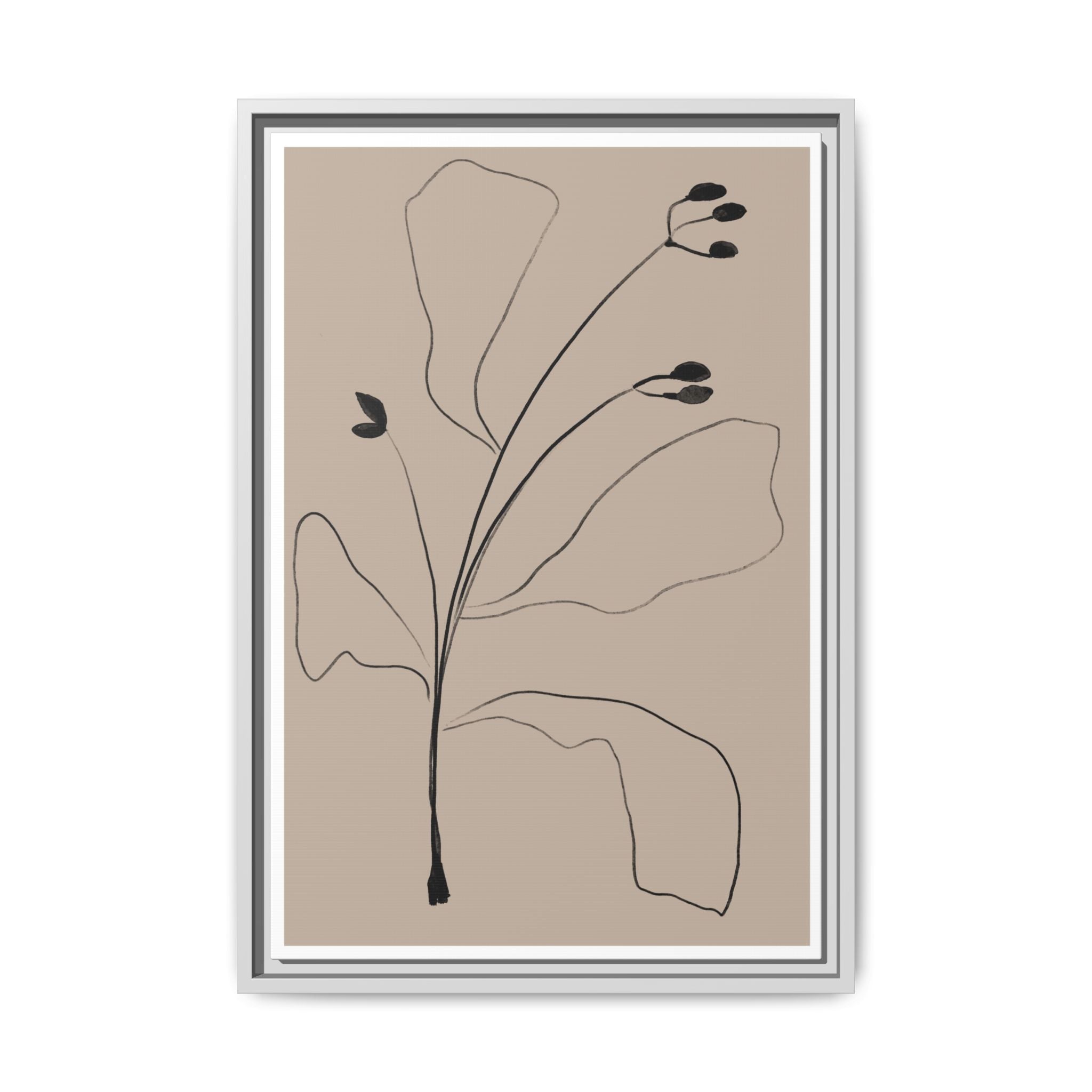 Quiet Botanical Gesture - Framed