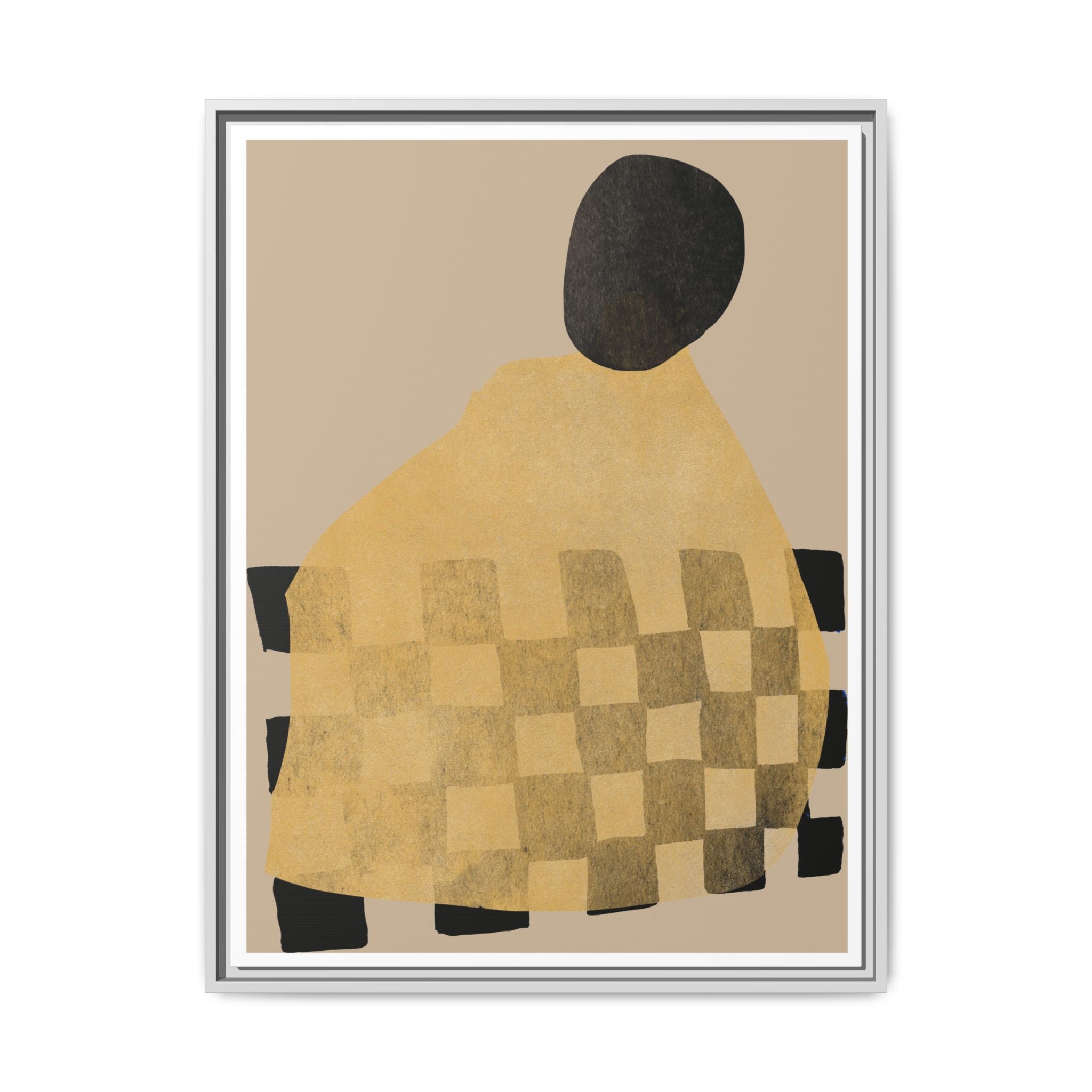 Golden Hearth Pattern Drift - Framed