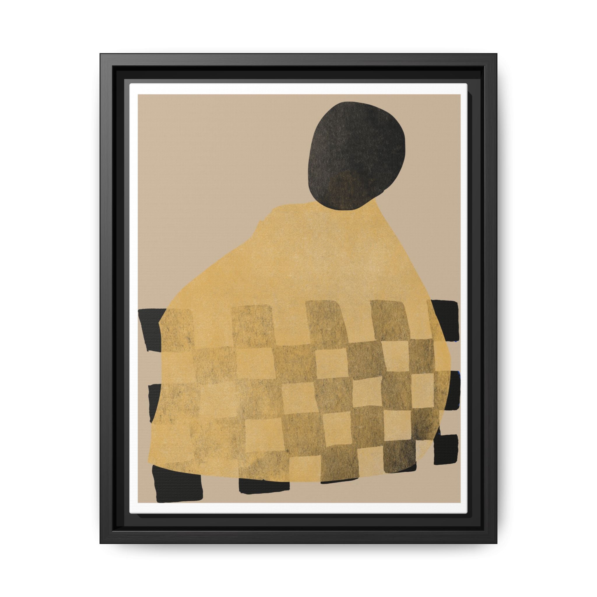 Golden Hearth Pattern Drift - Framed