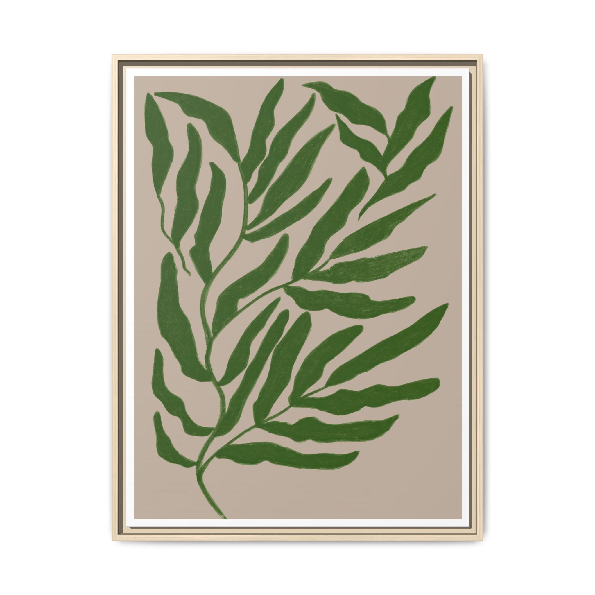 Emerald Canopy Drift - Framed