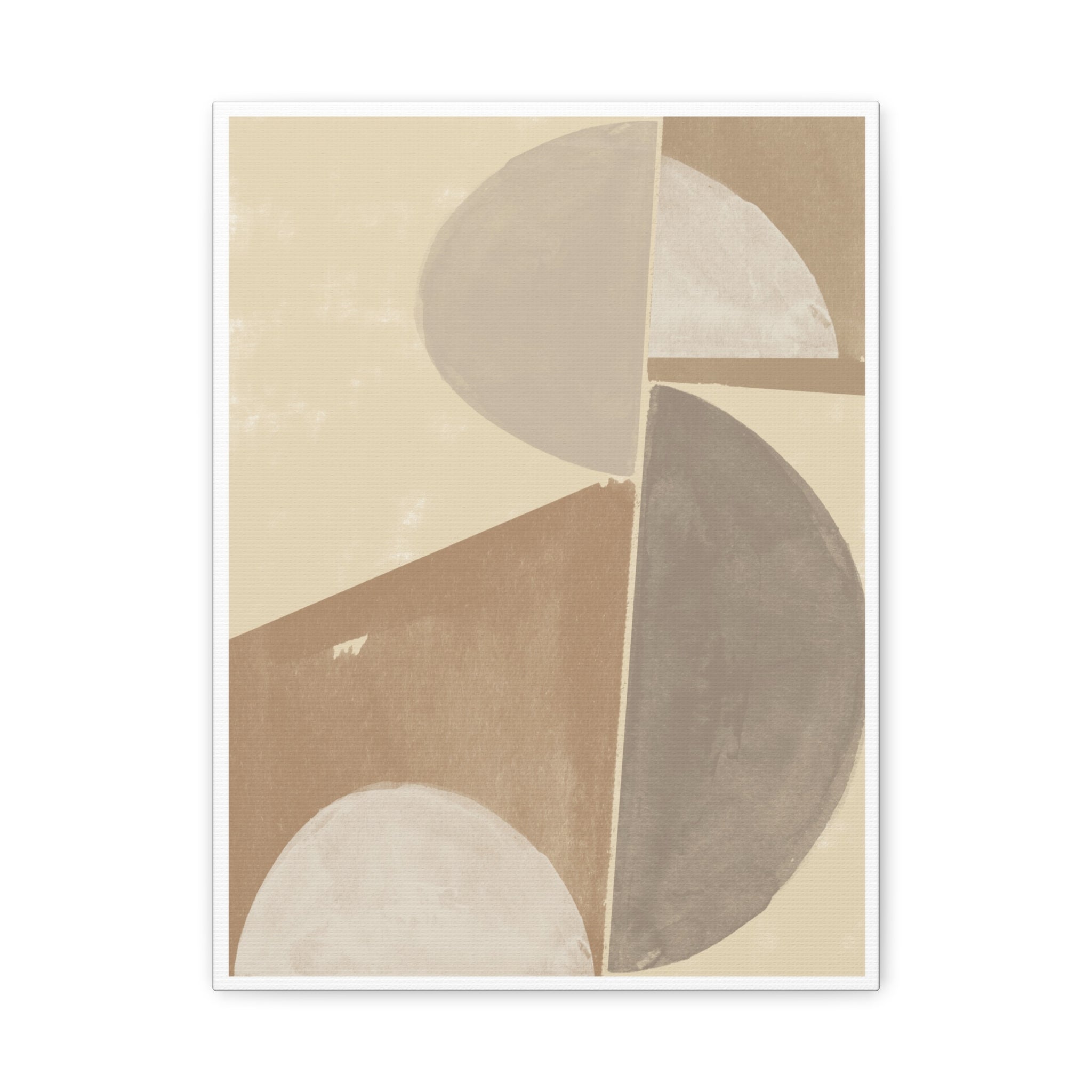 Desert Moon Geometry Echo - Canvas