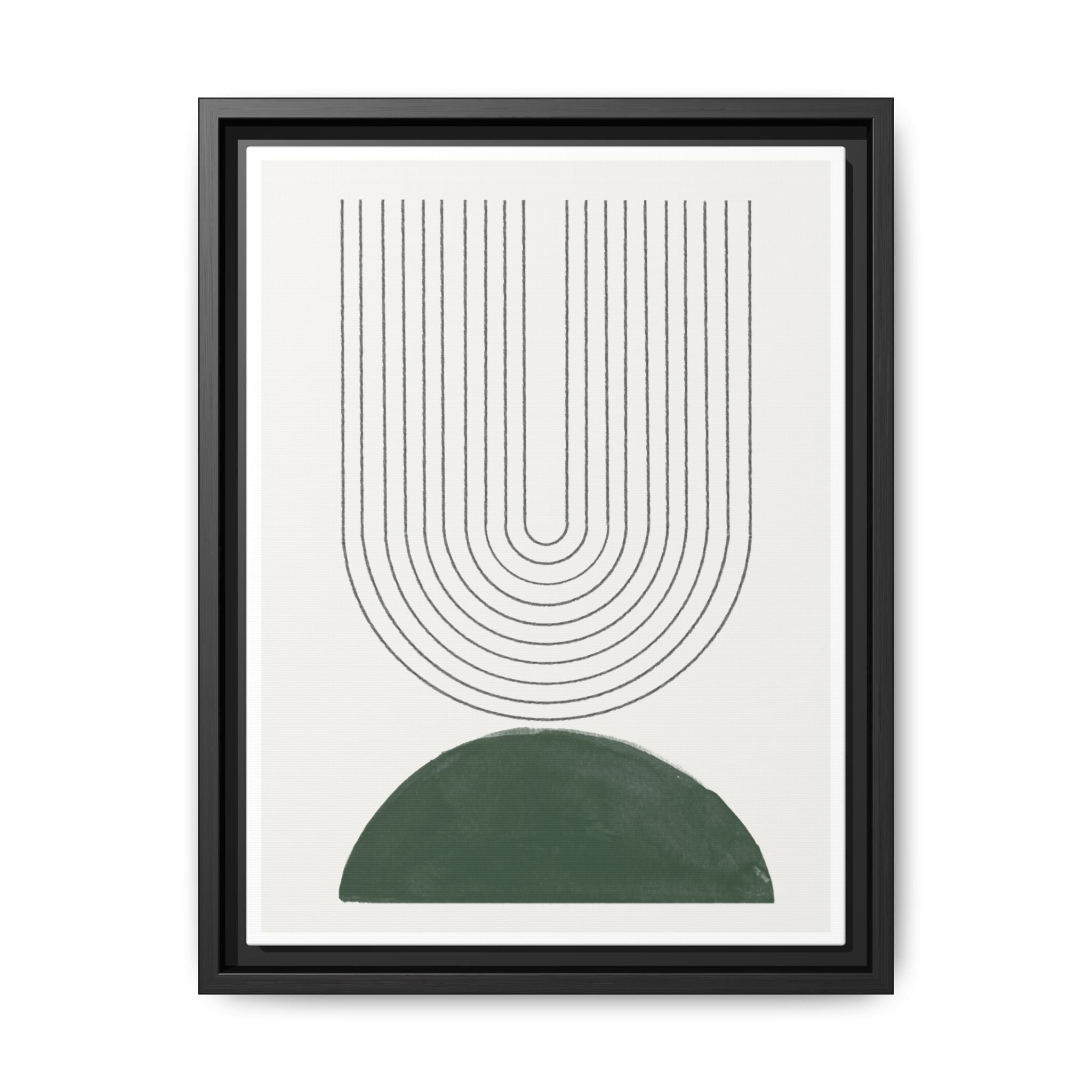 Emerald Echo Pathways - Framed